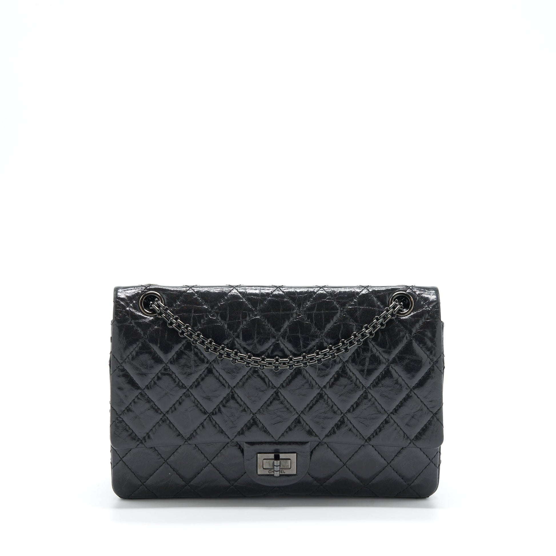 Chanel 2.55 226 Reissue Aged Calfskin So Black Handbag