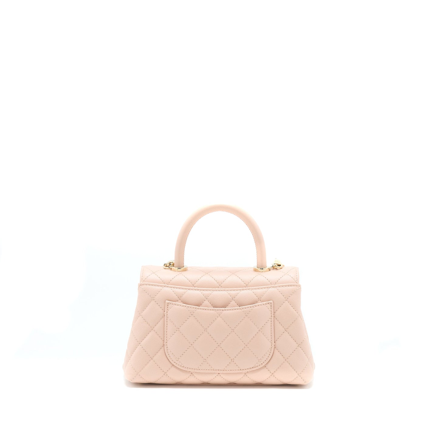 Chanel 21A Coco Handle Caviar ND022 Rose Pink Small Handbag