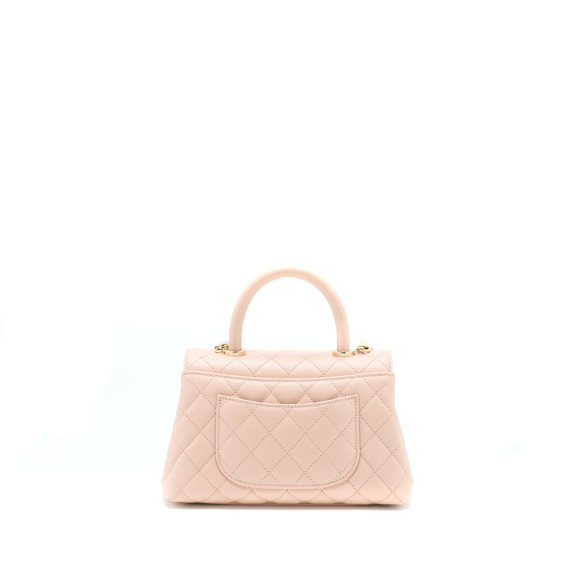 Chanel 21A Coco Handle Caviar ND022 Rose Pink Small Handbag