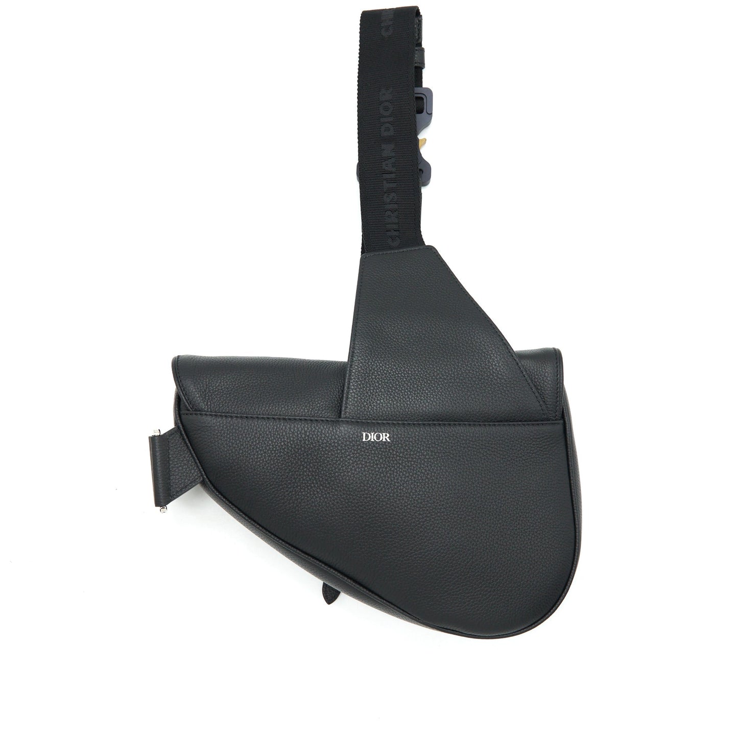 Dior Saddle Purse Grained Calfskin Handbag Black Travel Bag