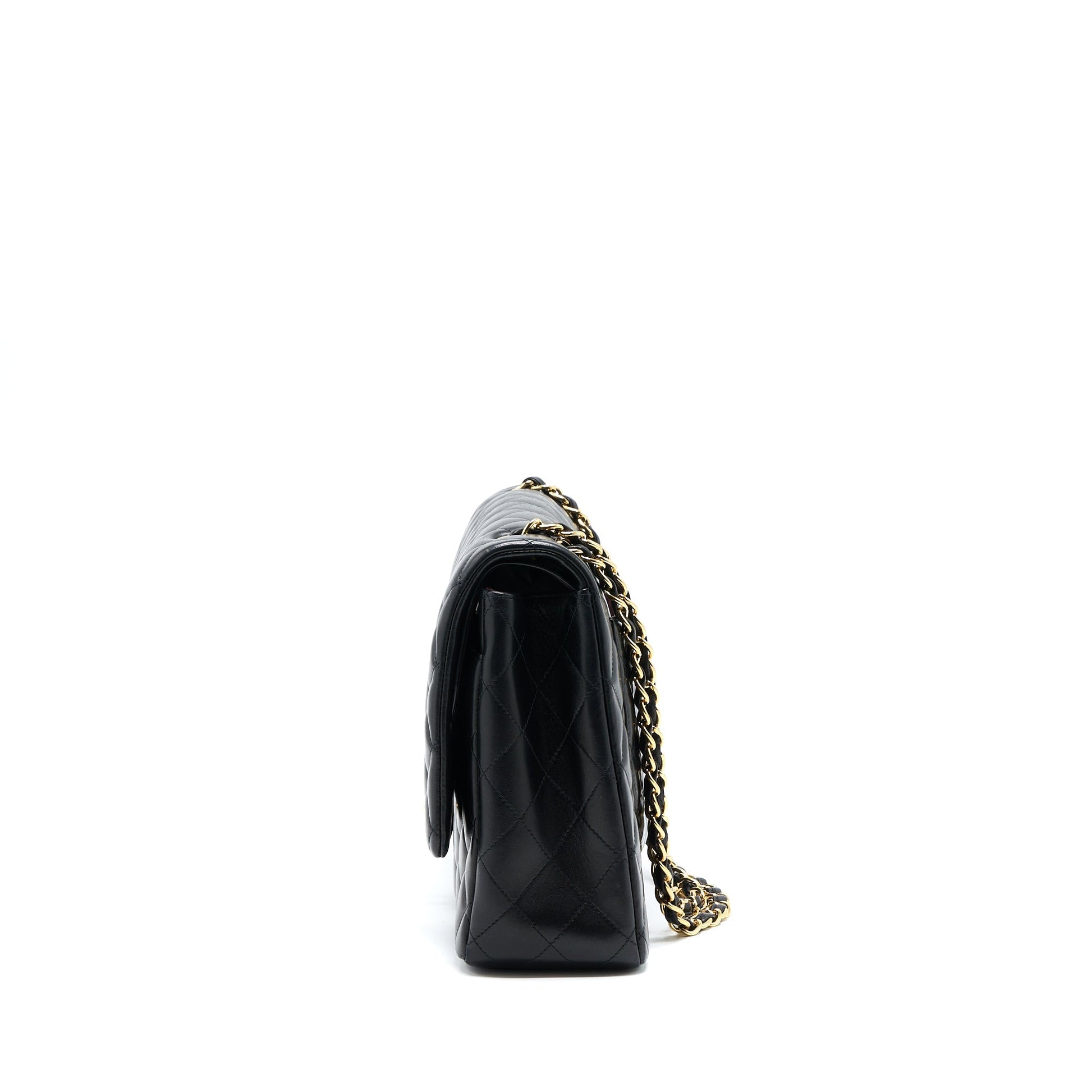 Chanel Maxi Classic Double Flap Lambskin GHW Black Shoulder Bag