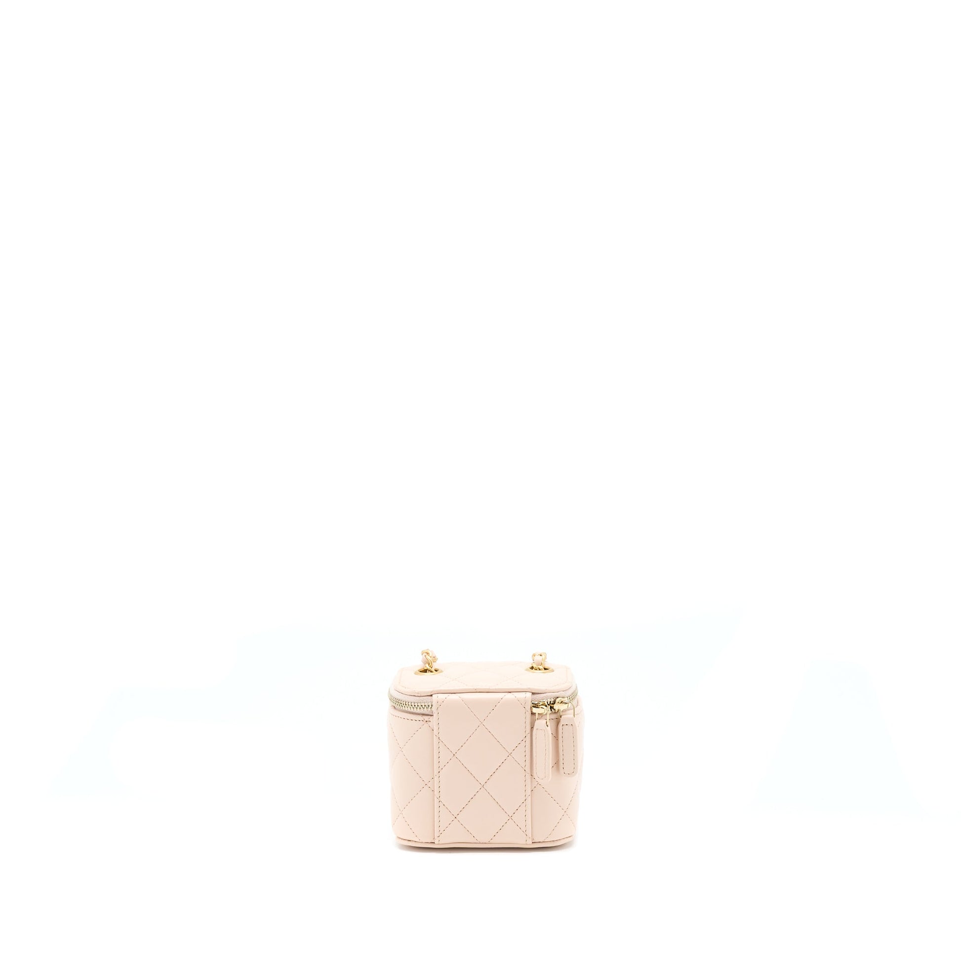Chanel Pearl Crush Vanity Lambskin Light GHW Pink Mini Bag