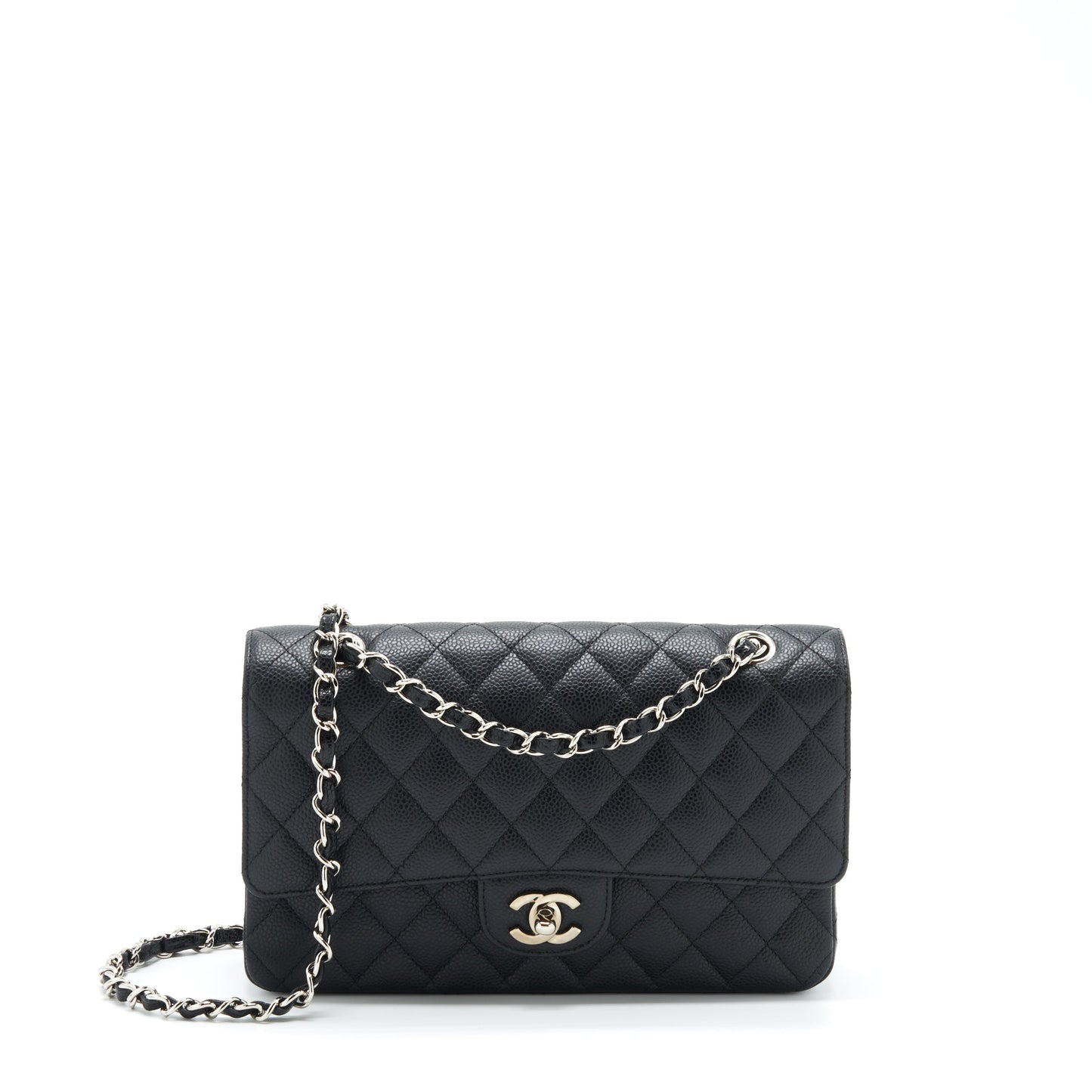 Chanel Classic Flap Caviar SHW Black Shoulder Bag