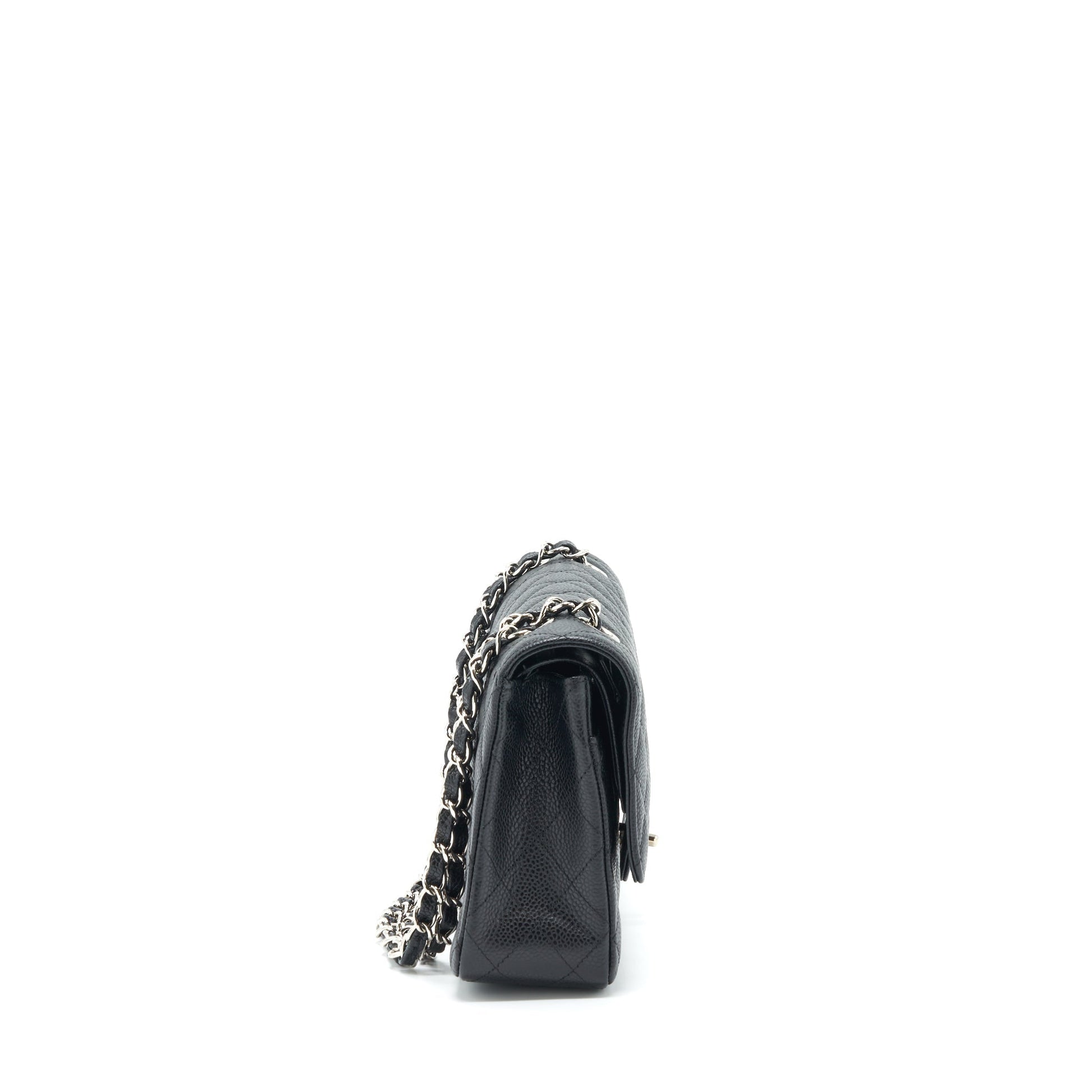 Chanel Classic Flap Caviar SHW Black Shoulder Bag