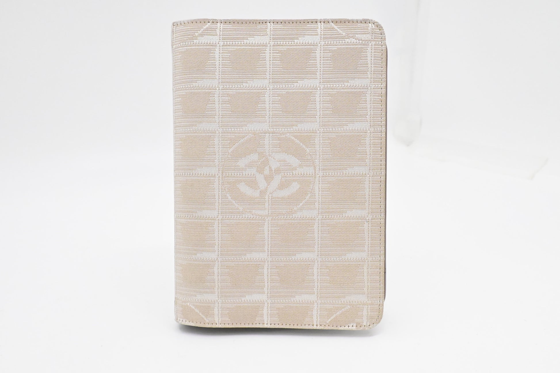 Chanel Agenda New Line Beige Canvas Travel Bag