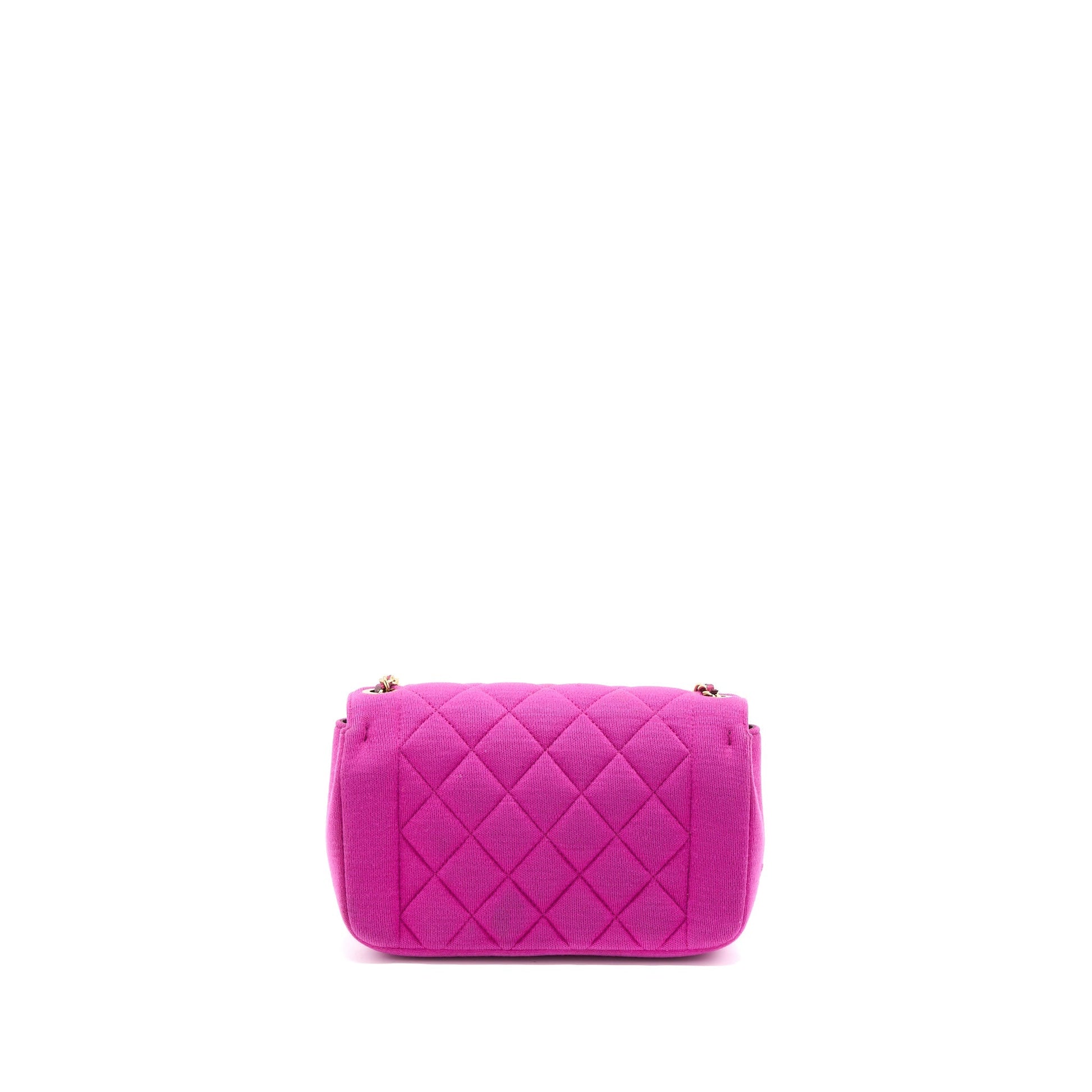 Chanel Seasonal Flap Fabric LGHW Pink Shoulder Bag