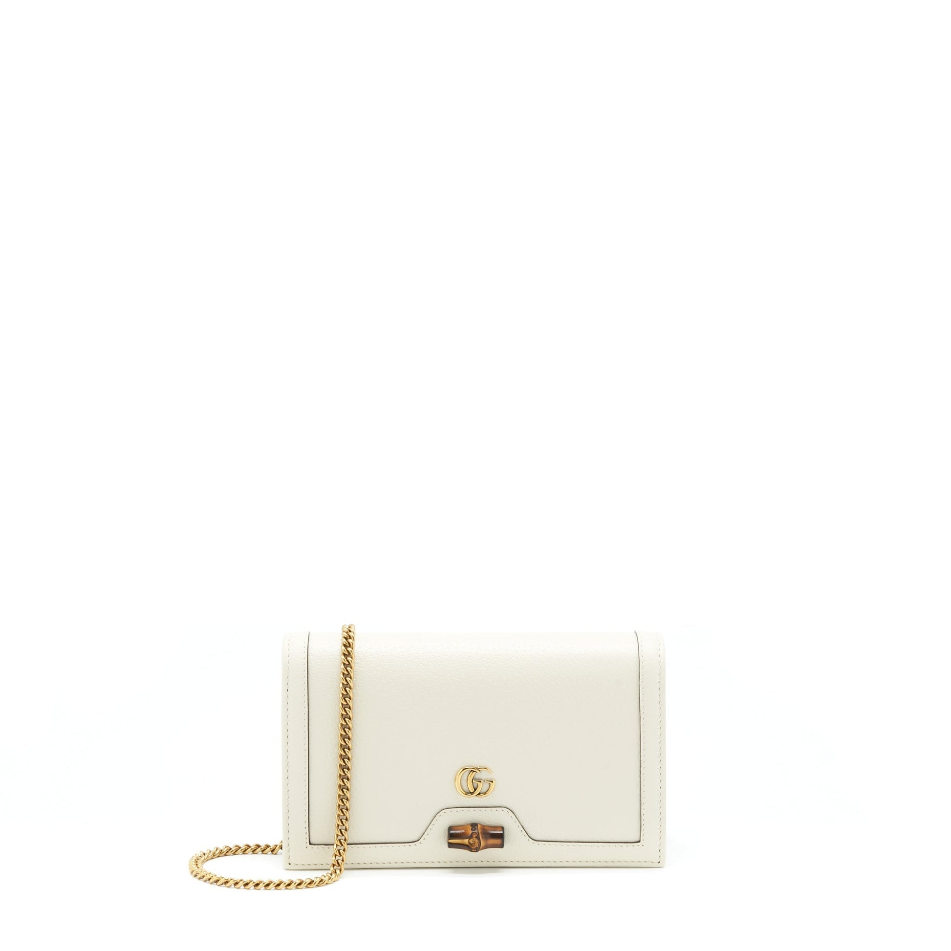 Gucci Diana Bag With Bamboo White Mini Travel Bag