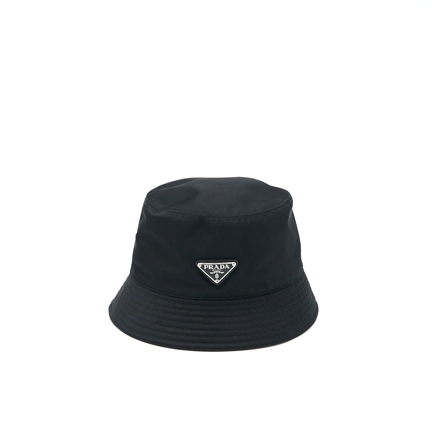 Prada Size S Hat Re Handbag Nylon Black Bucket Bag