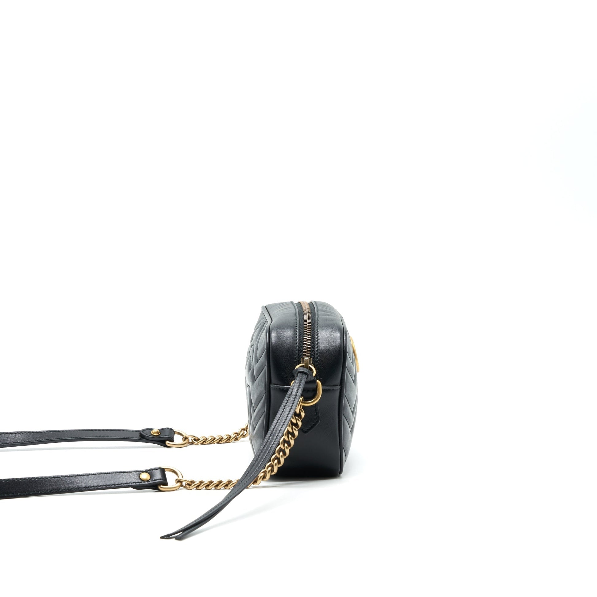 Gucci Marmont Camera Bag Black Travel Bag