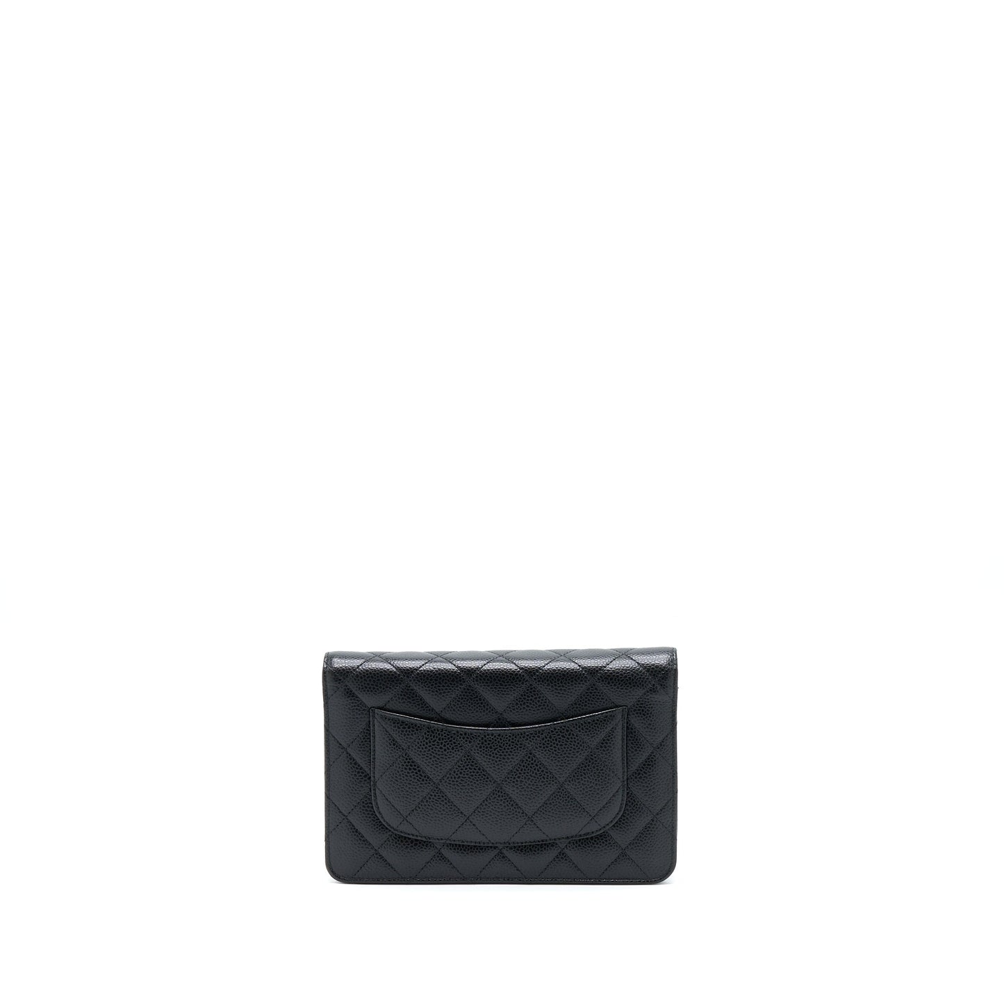Chanel Classic On Caviar GHW Microchip Black Wallet Case Microchip 3