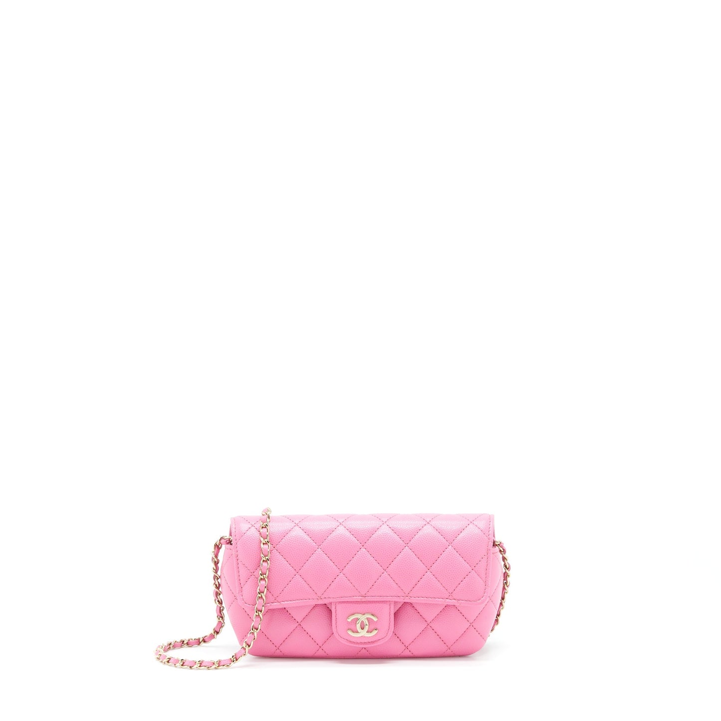 Chanel Glasses Flap Caviar LGHW Pink Sunglasses