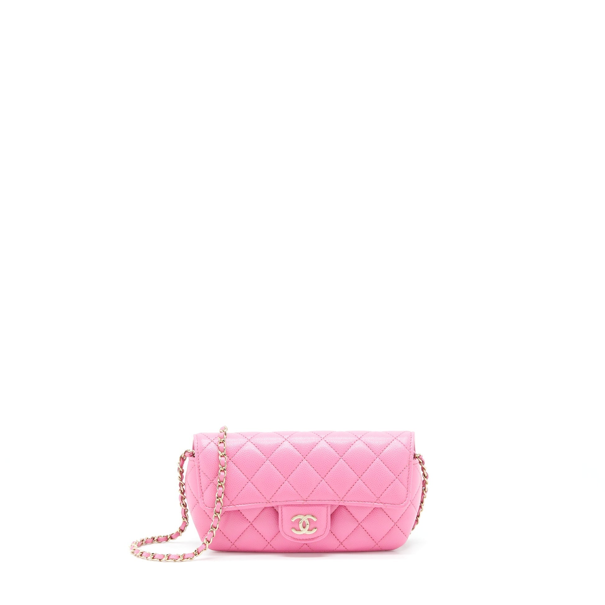 Chanel Glasses Flap Caviar LGHW Pink Sunglasses