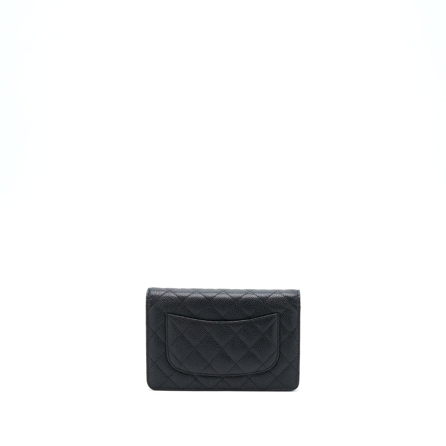 Chanel Classic On Caviar SHW Black Wallet Case Shw 3