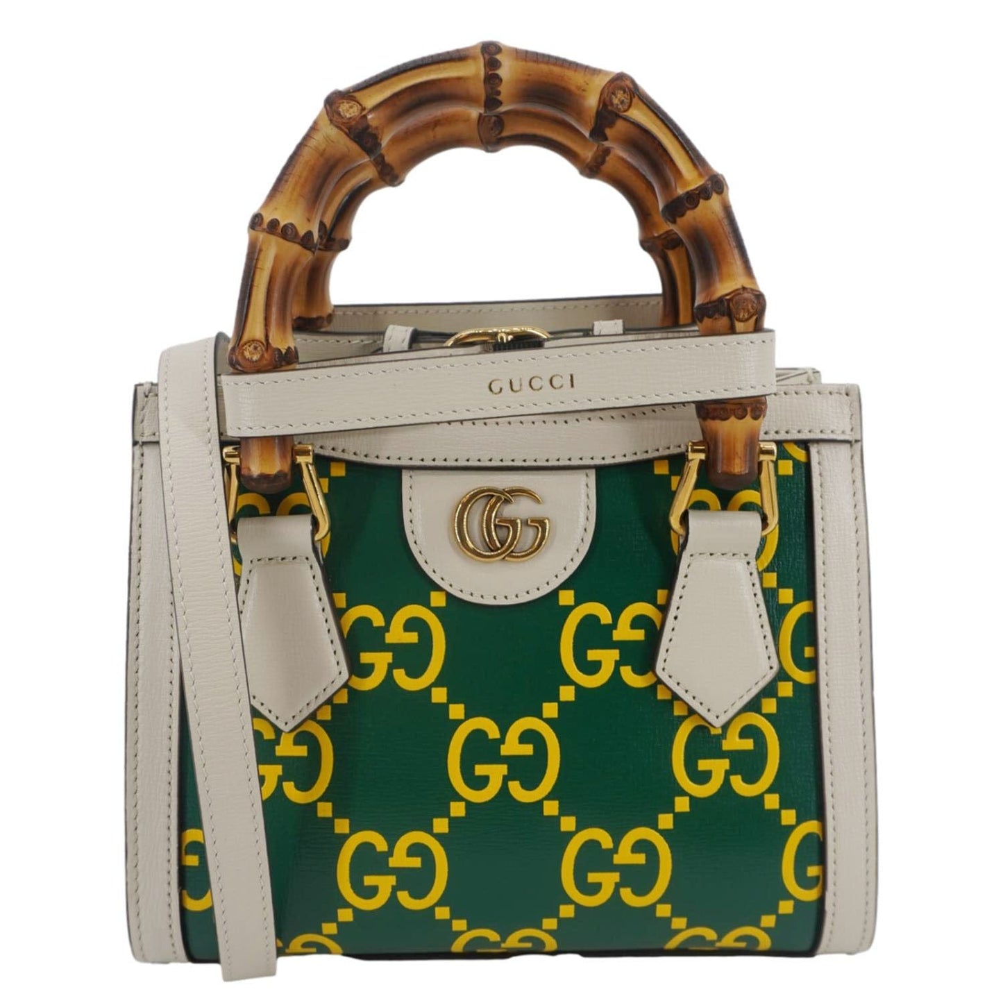 Gucci Diana Mini Calfskin Tote Bag Leather Monogram