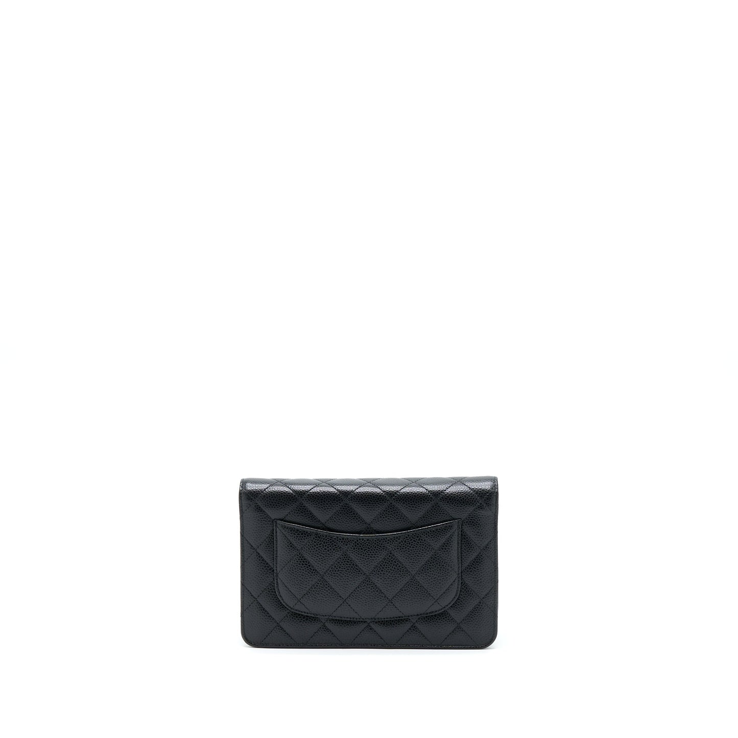 Chanel Classic On Caviar GHW Black Wallet Case Ghw 6