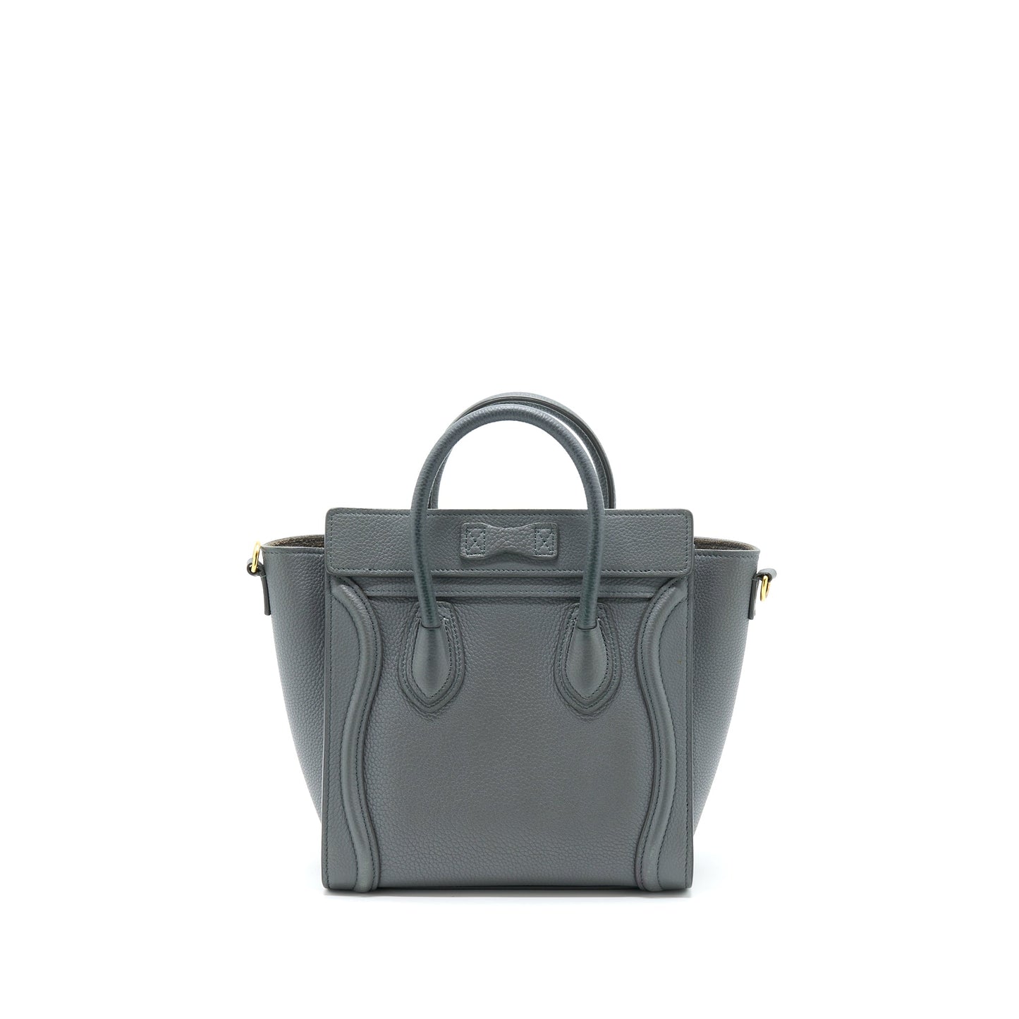 Celine Nano Luggage Purse Grey Handbag Travel Bag