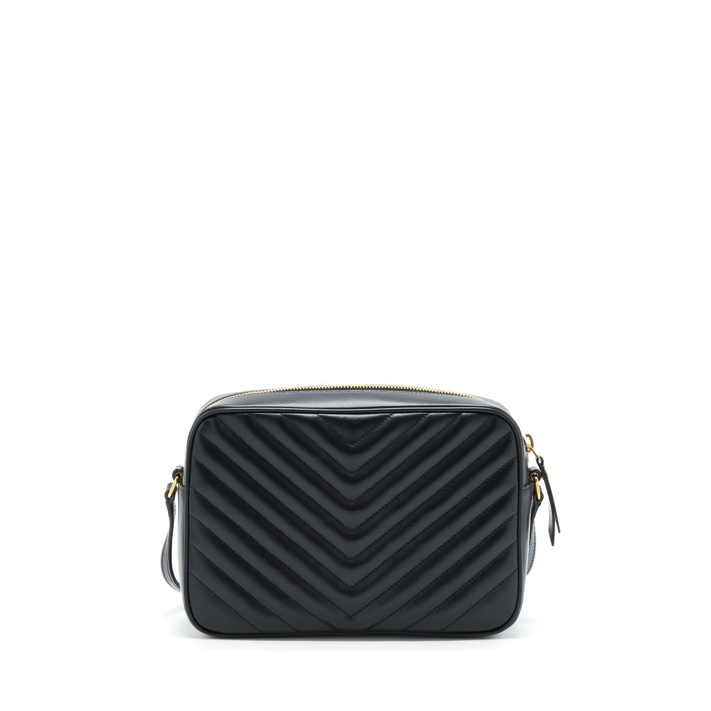 YSL Saint Laurent Lou Camera Purse Calfskin Black Travel Bag Calfskin Black Ghw