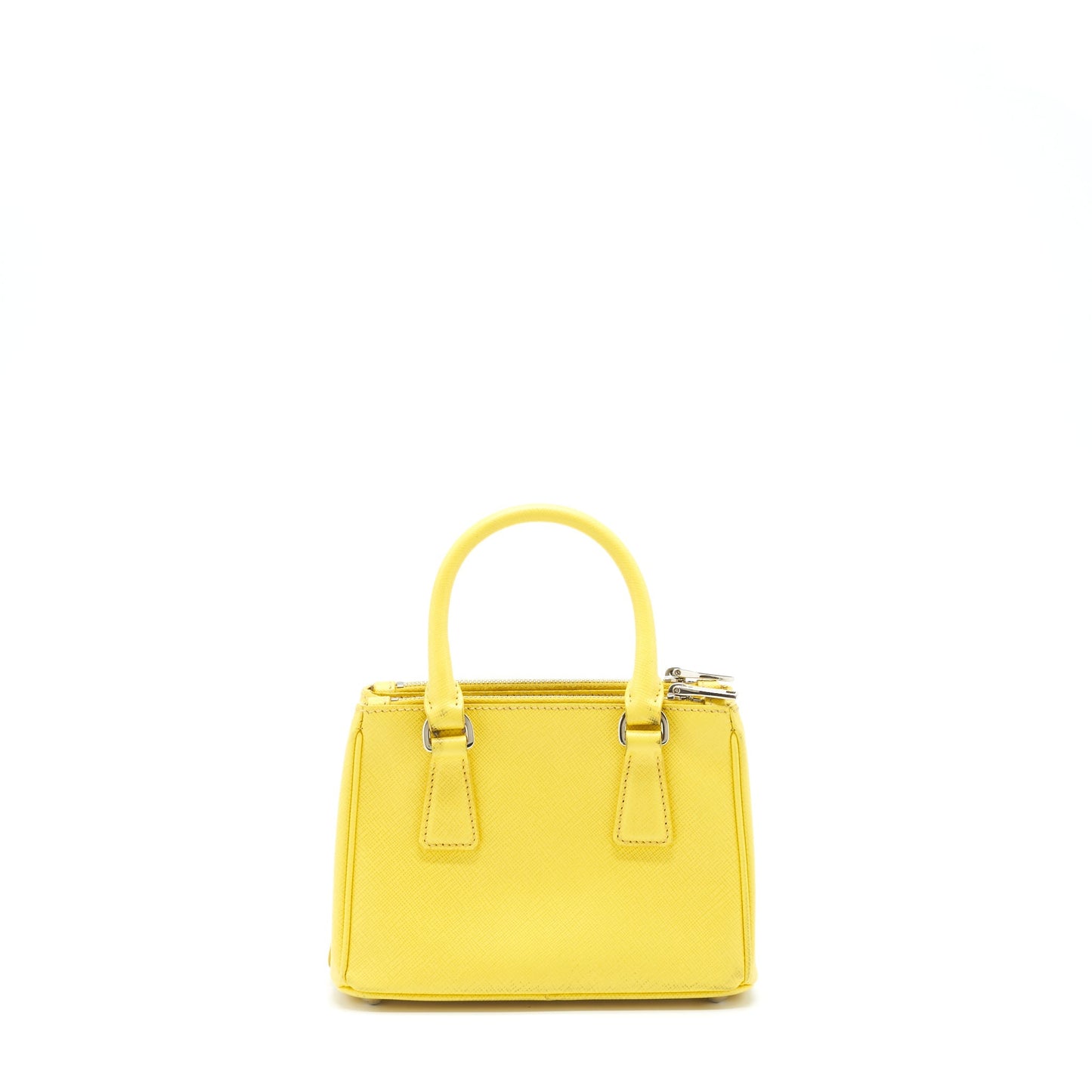 Prada Galleria Tote Saffiano Lux Yellow Handbag Mini Tote Bag