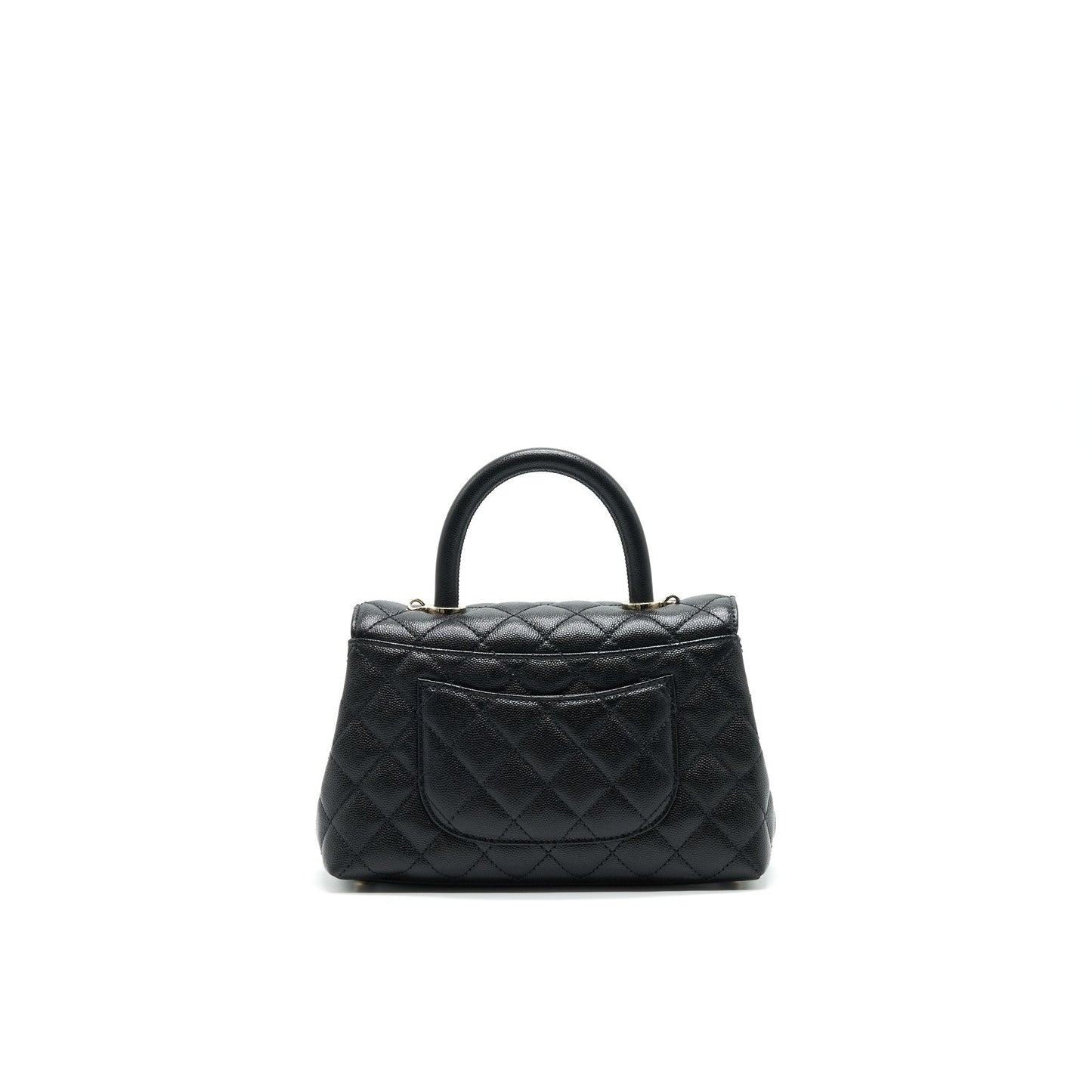 Chanel 21K Coco Handle 24cm Caviar LGHW Black Small Handbag Lghw 1