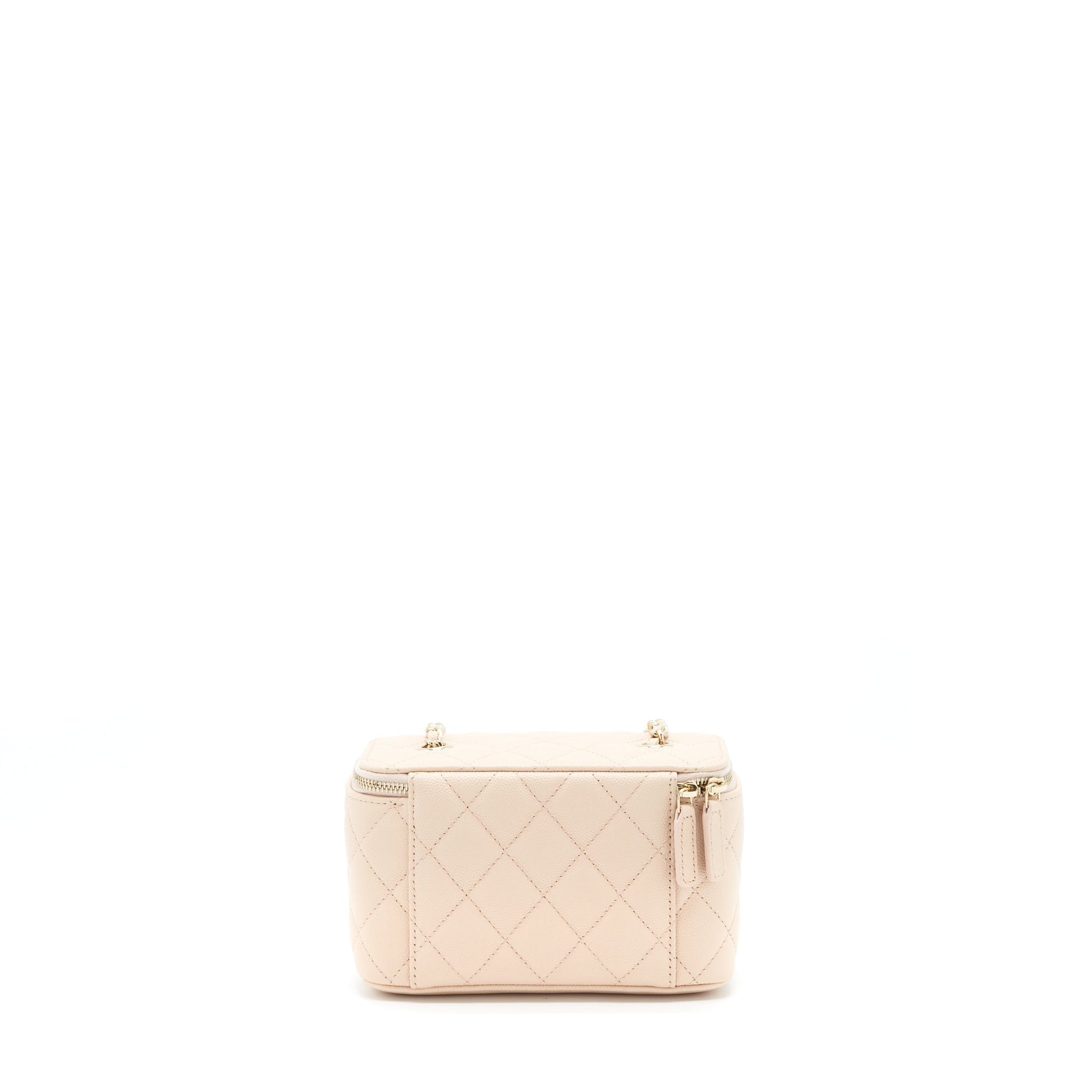 Chanel Long Vanity Caviar LGHW Beige Handbag