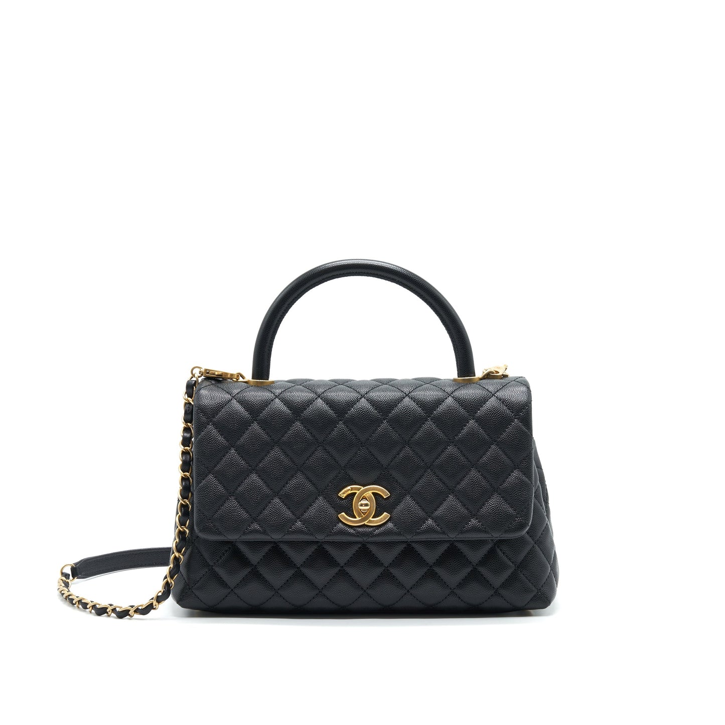 Chanel coco Handle caviar Black Handbag