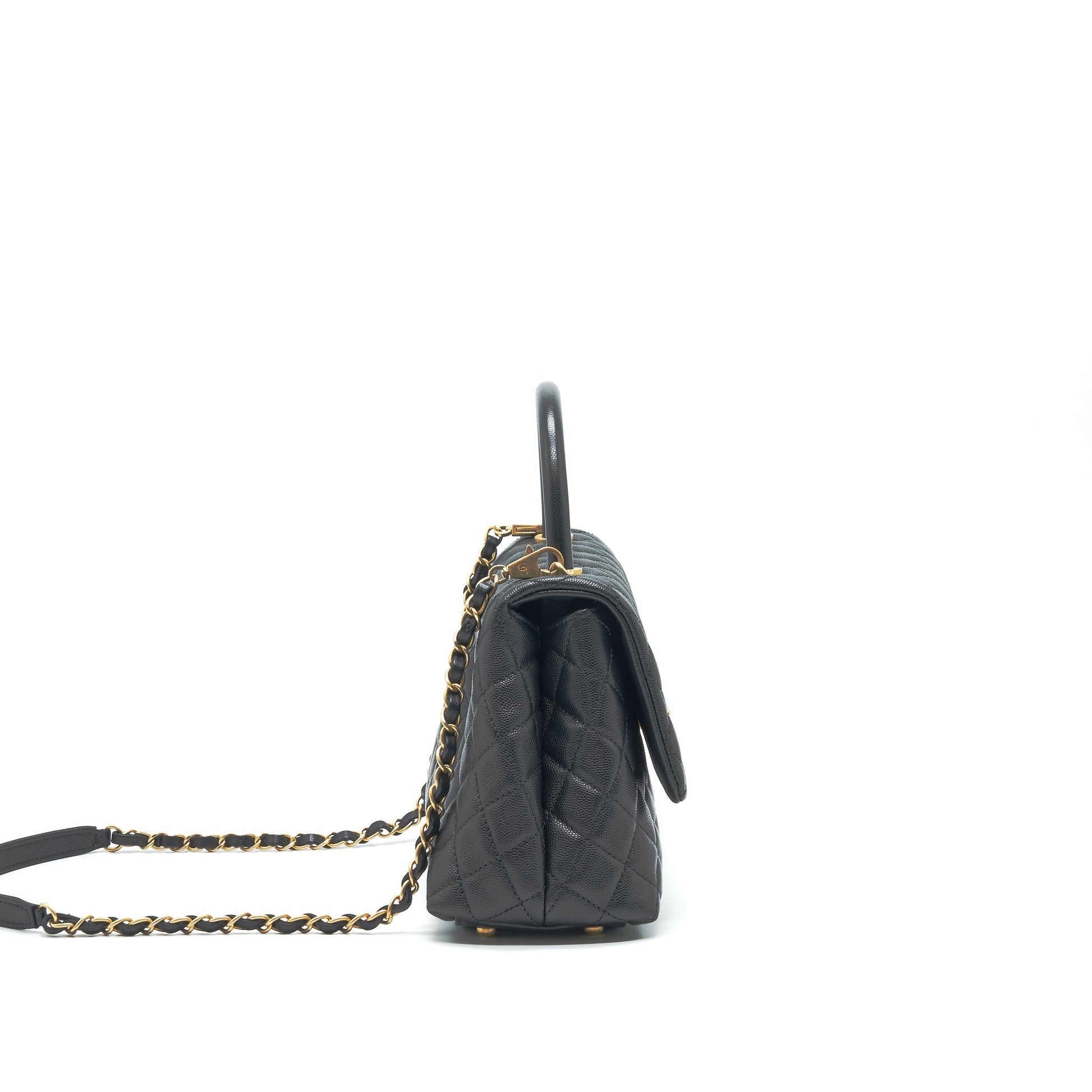 Chanel coco Handle caviar Black Handbag