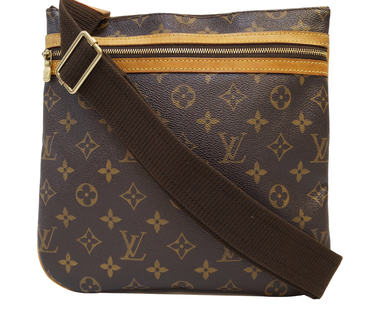 Louis Pochette Bosphore Crossbody Canvas Monogram Crossbody Bag