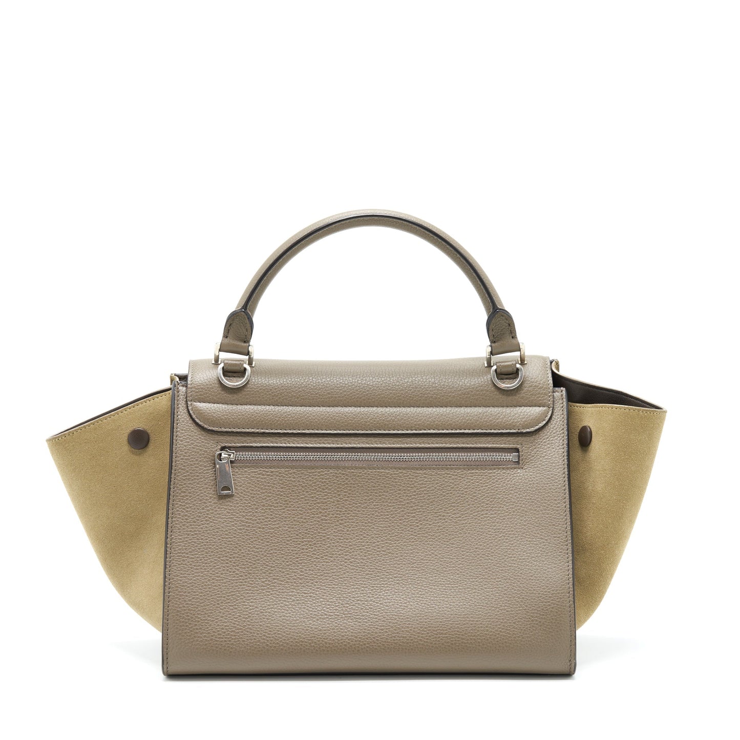 Celine Trapeze Purse Calfskin Grey Handbag Travel Bag