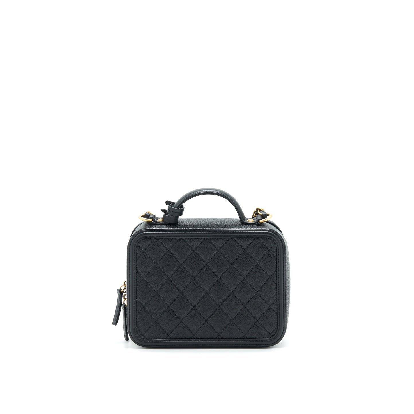 Chanel Cavia Vanity GHW Black Leather Handbag