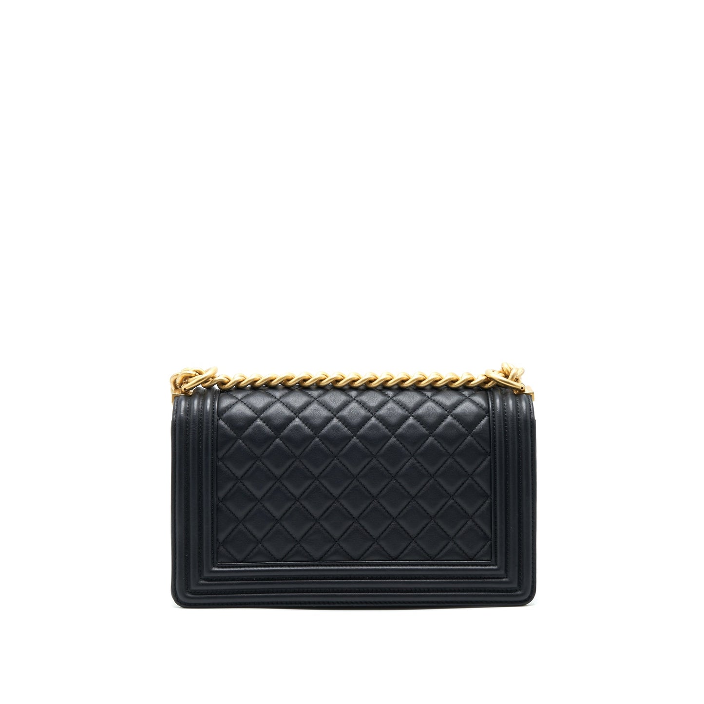 Chanel Boy Lambskin GHW Black Handbag