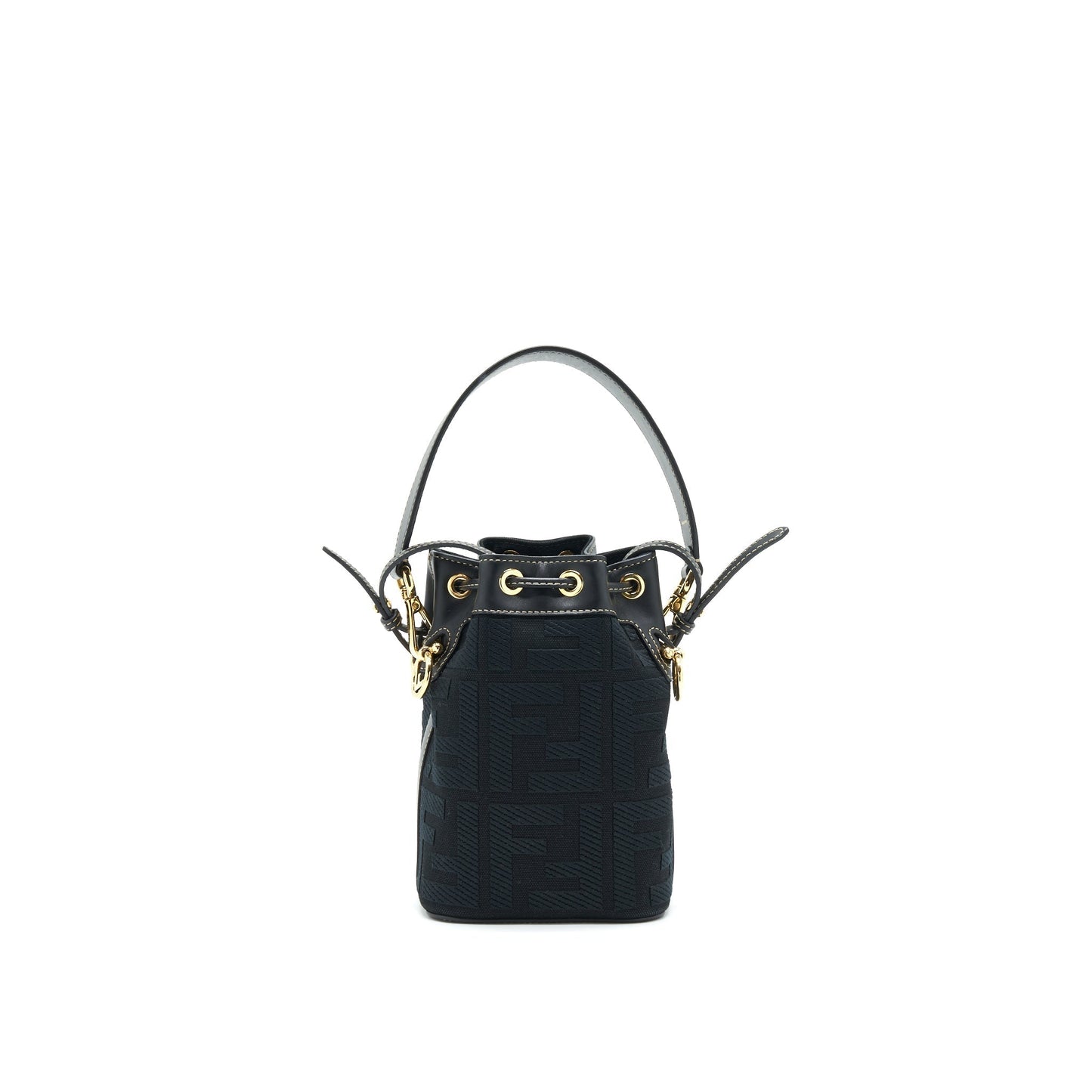 Fendi Mon Tresor Purse Canvas Black Travel Bag