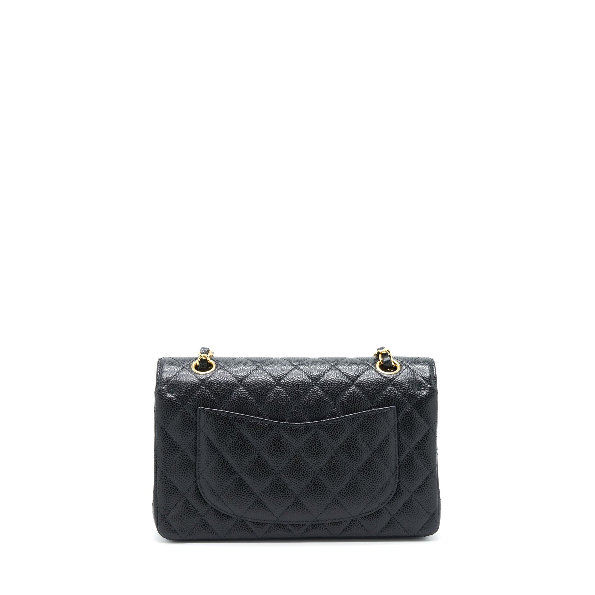 Chanel Classic Double Flap Caviar GHW Black Small Handbag Ghw 1