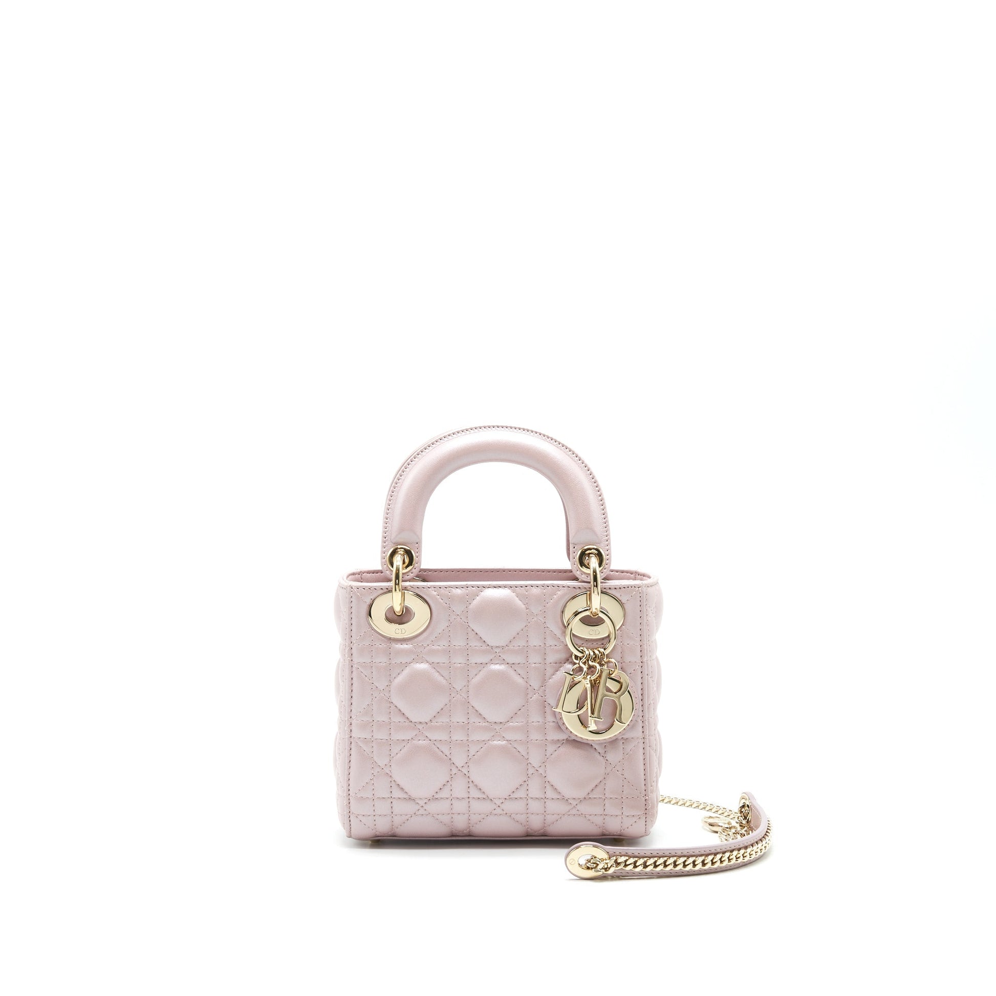 Dior Lady Tote Purse With Handbag Pink Mini Tote Bag