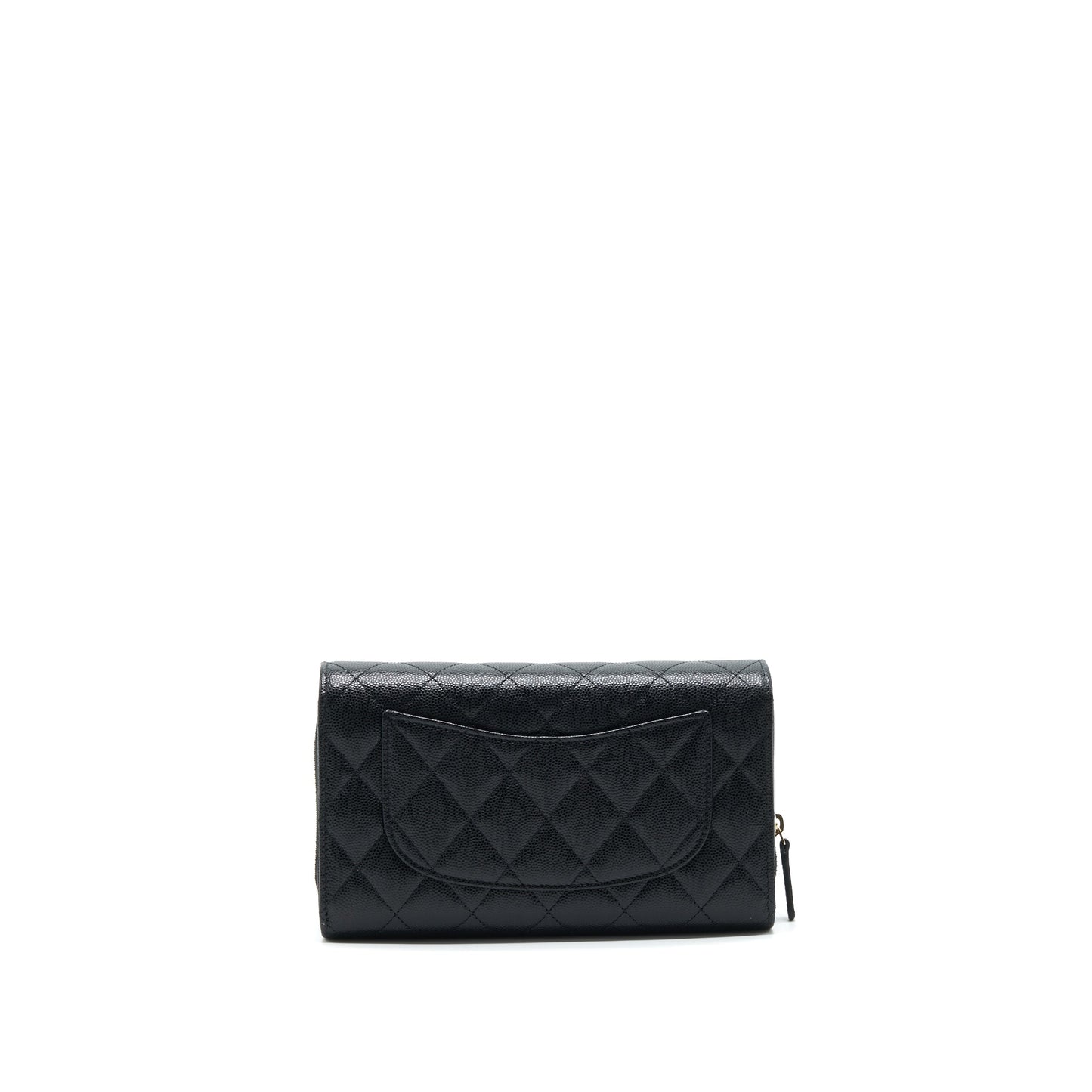 Chanel 22C 3 1 on Caviar LGHW Black Wallet Case