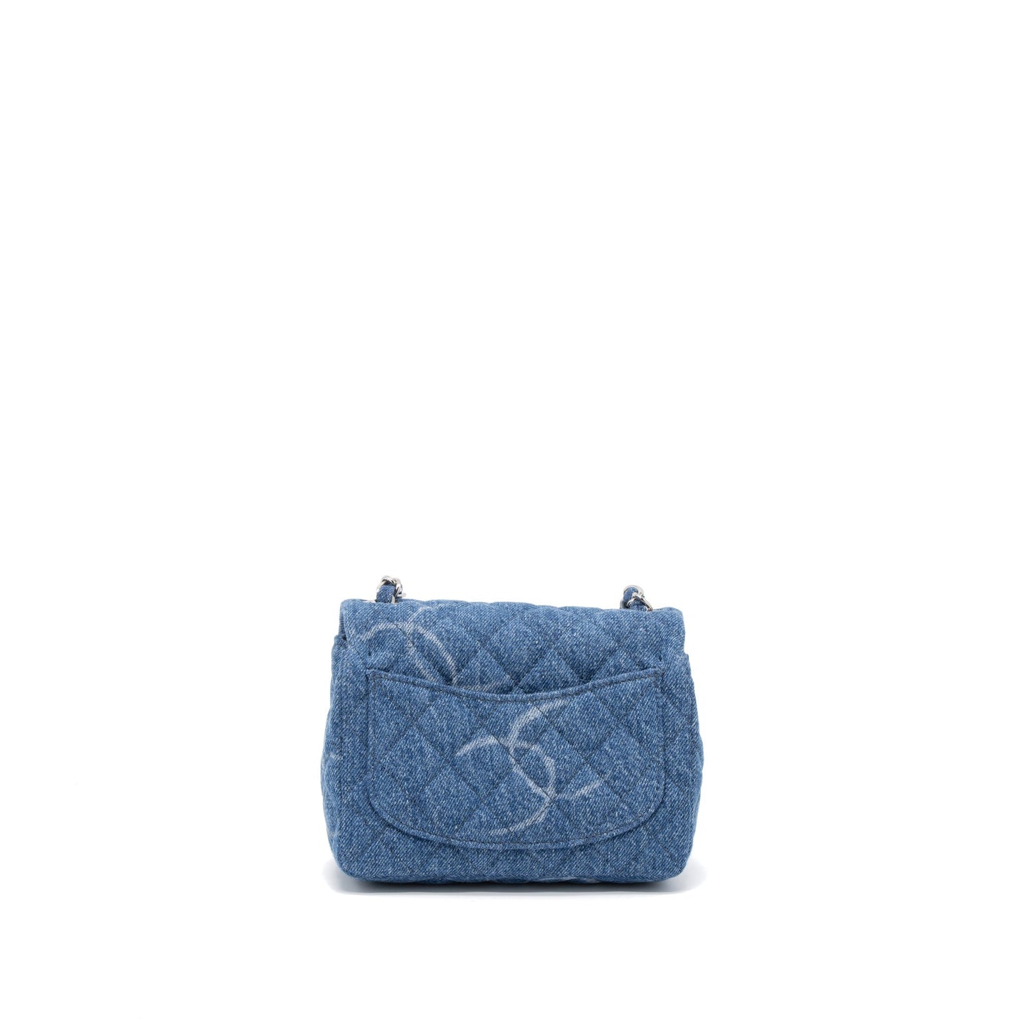 Chanel Square Flap Denim SHW Shoulder Bag