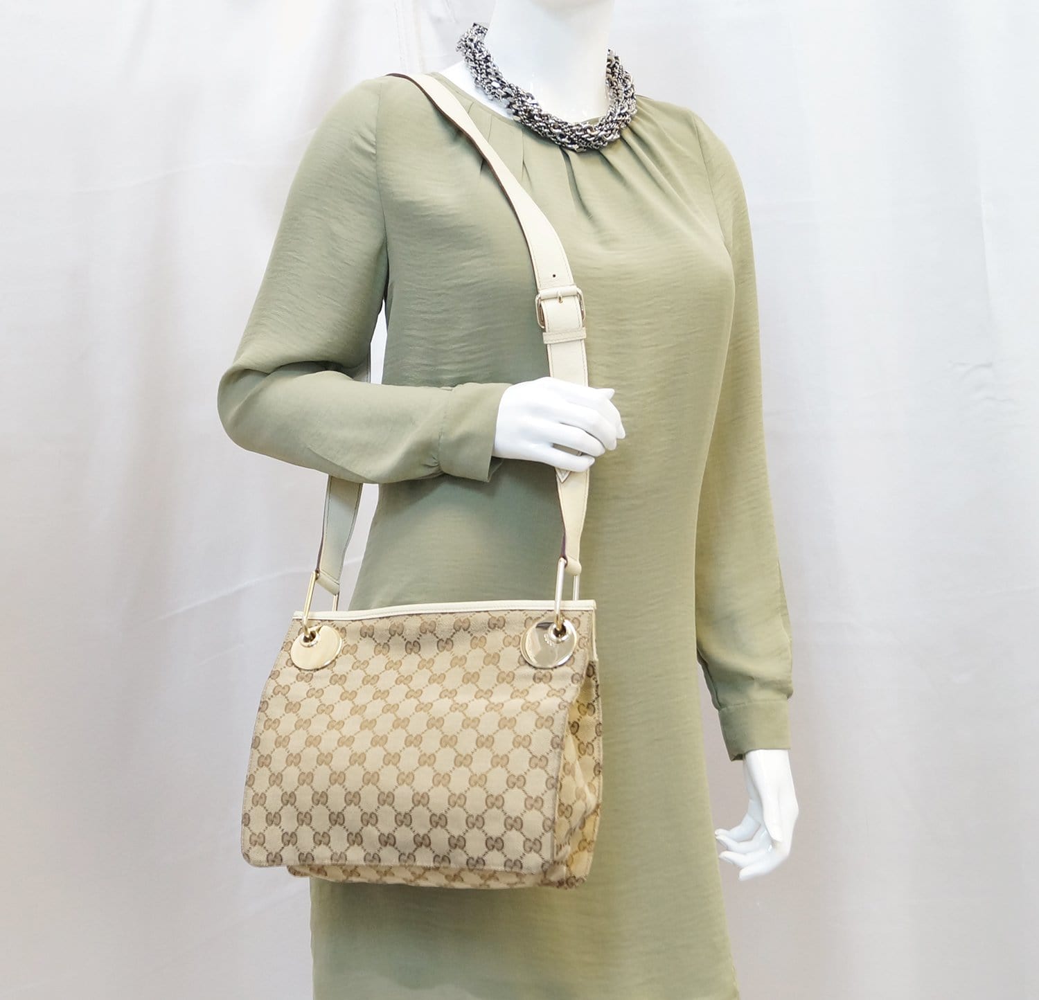 Gucci Messenger Bag Canvas Crossbody Bag