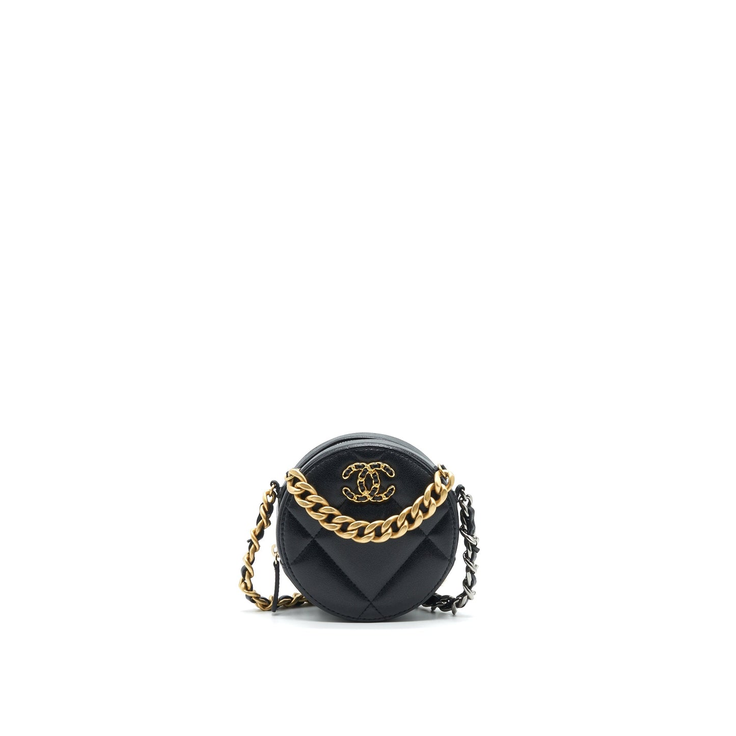 Chanel 19 Black Clutch Bag In Black