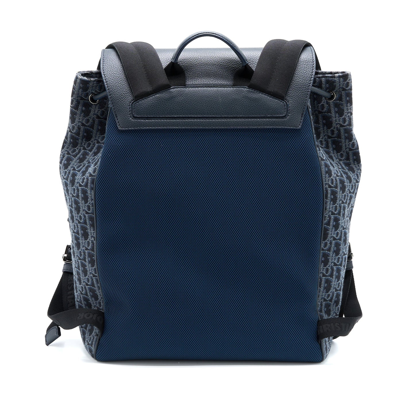 Dior Homme Backpack Oblique Jacquard Grey Handbag Leather Canvas