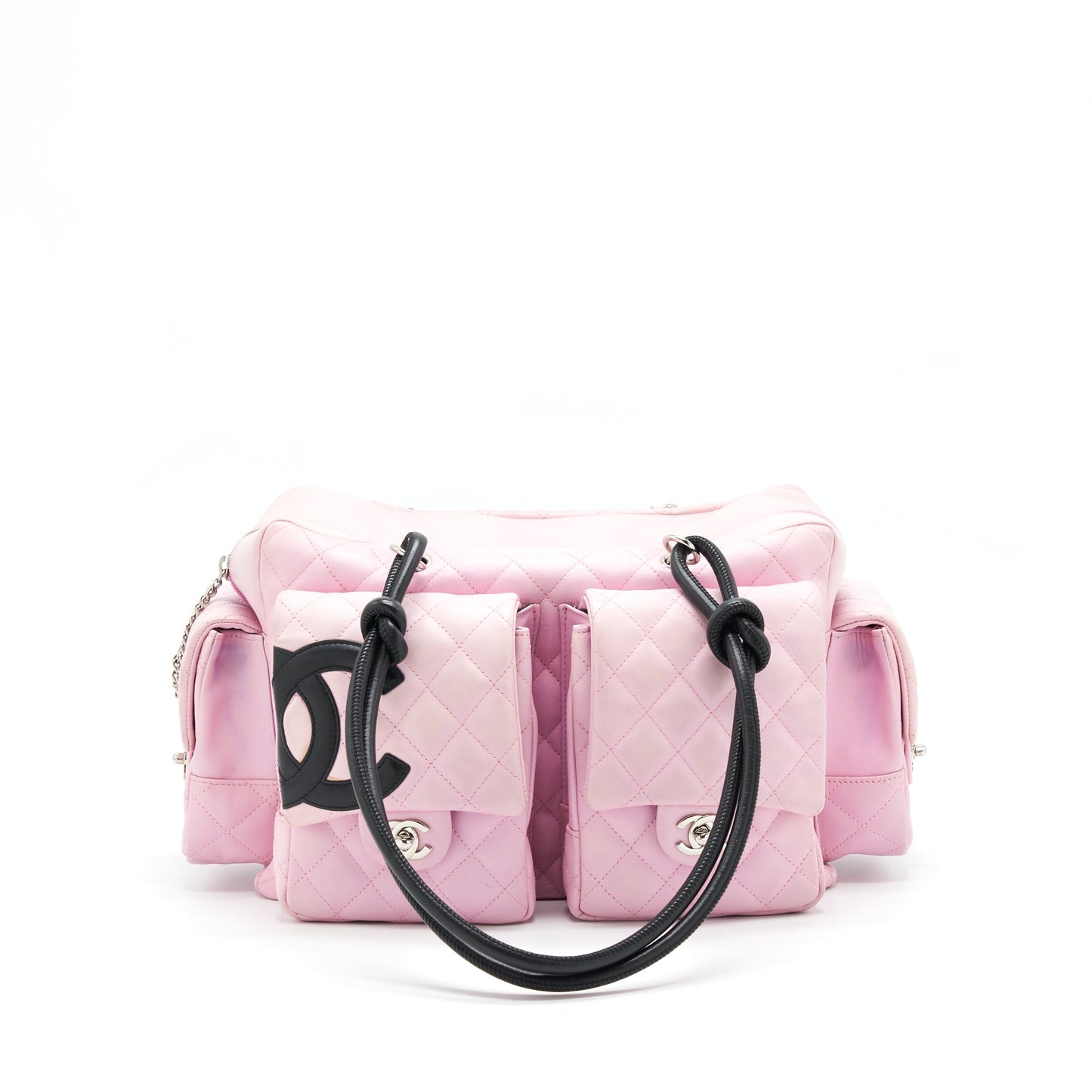 Chanel Cambon aligned Reporter Pink Handbag