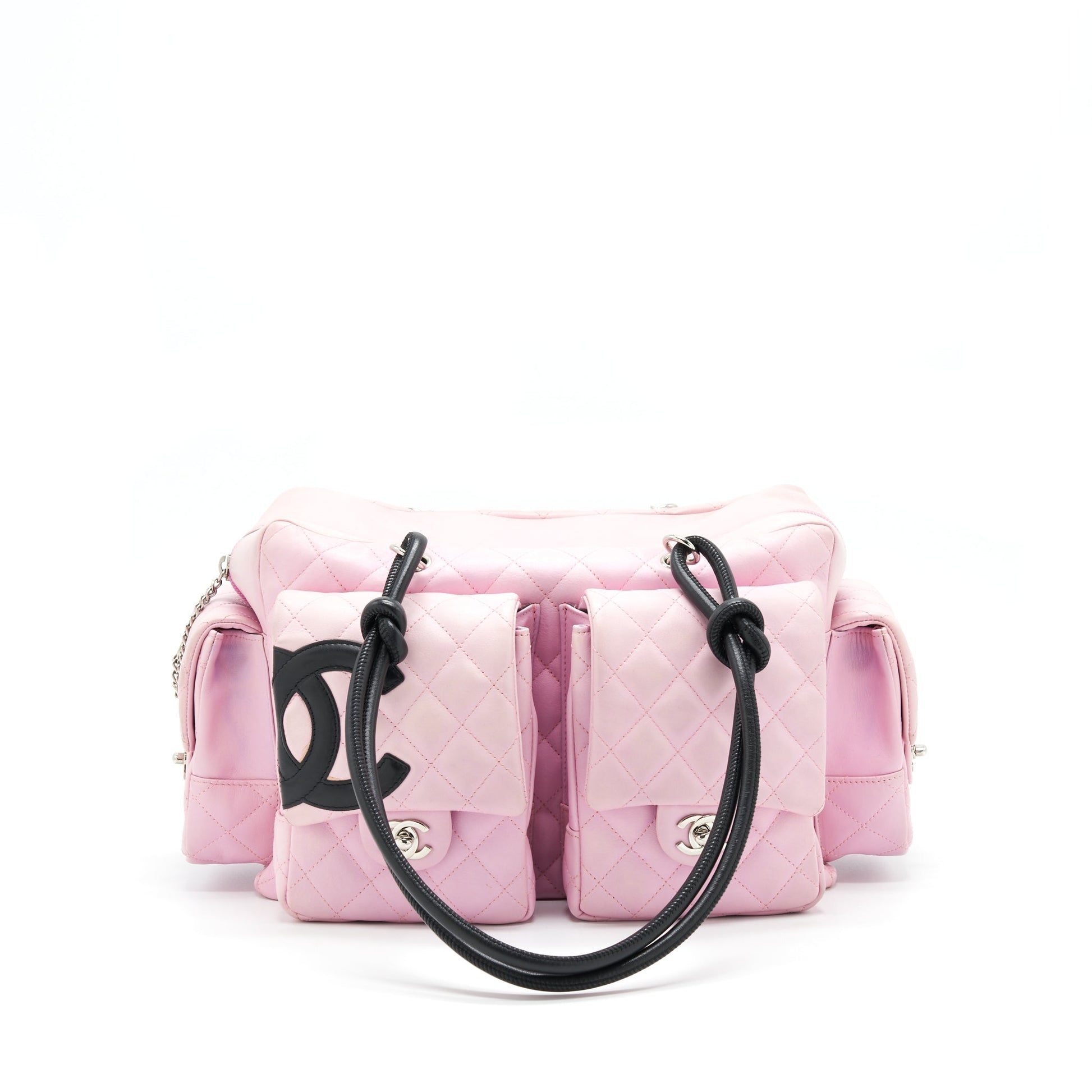 Chanel Cambon aligned Reporter Pink Handbag