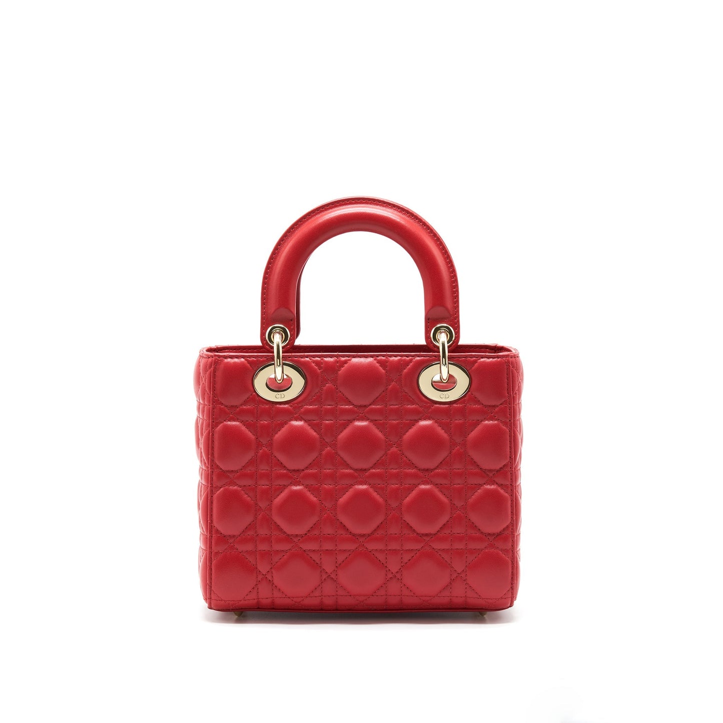 Dior Lady Purse In Handbag Red Small Travel Bag