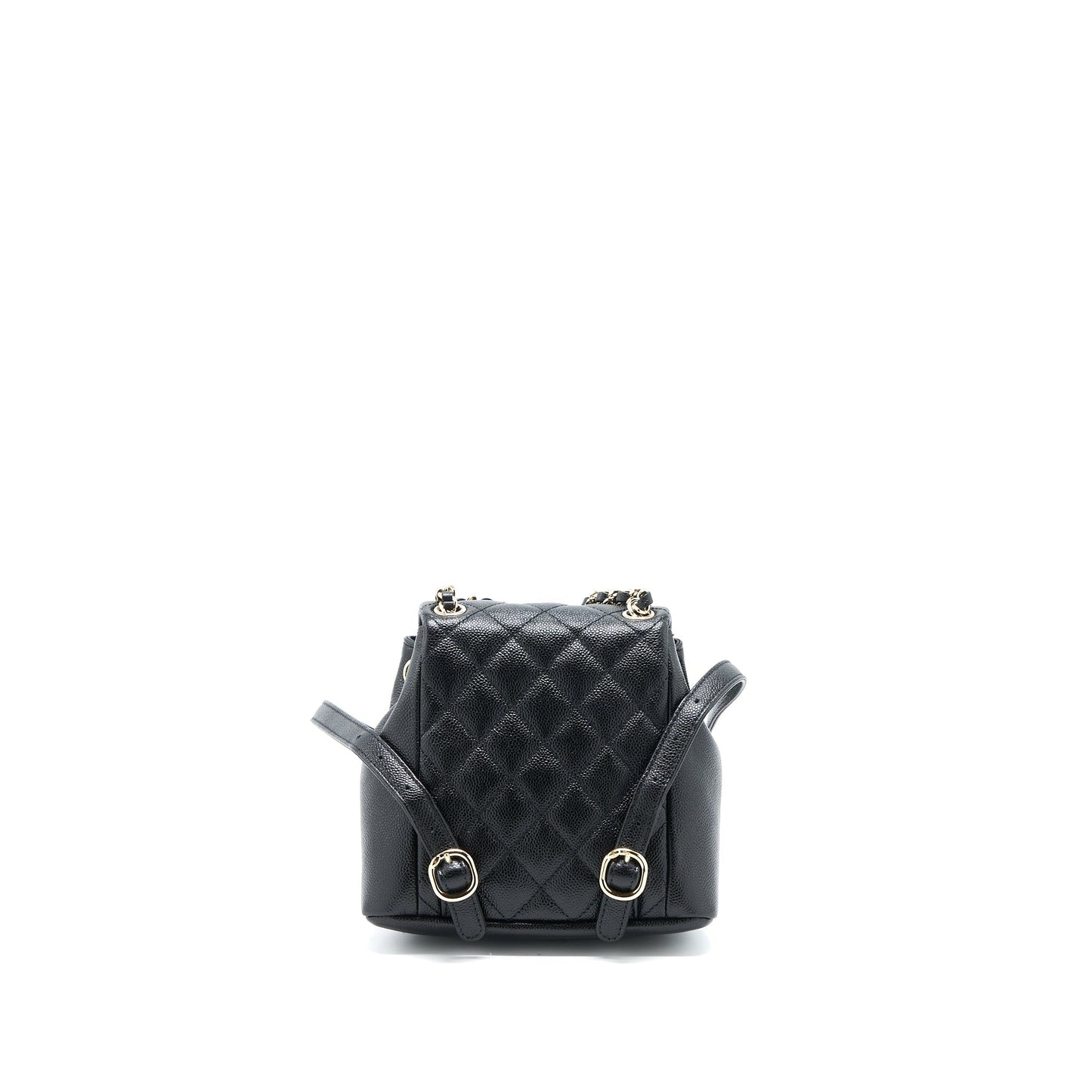 Chanel 23p Triple Pack Backpack Caviar LGHW Black Lghw Microchip