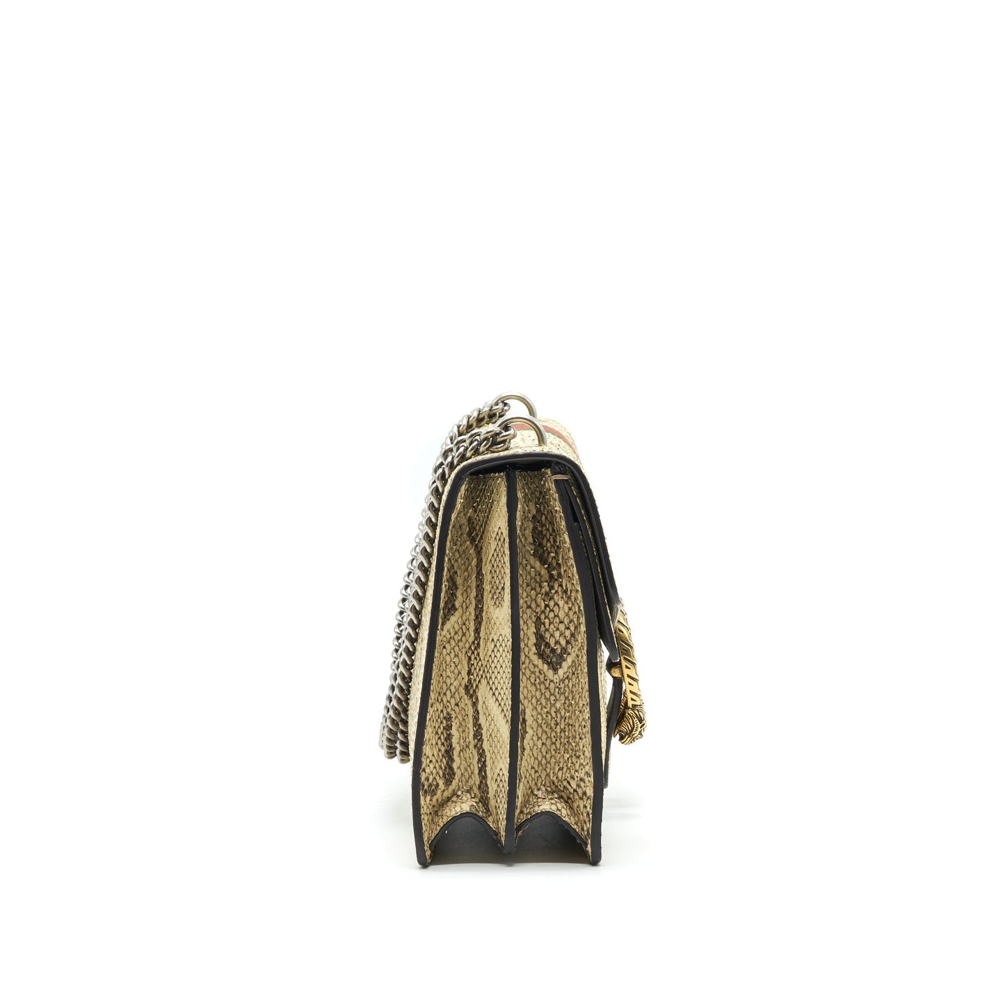 Gucci Dionysus Python Shoulder Bag In Beige Medium