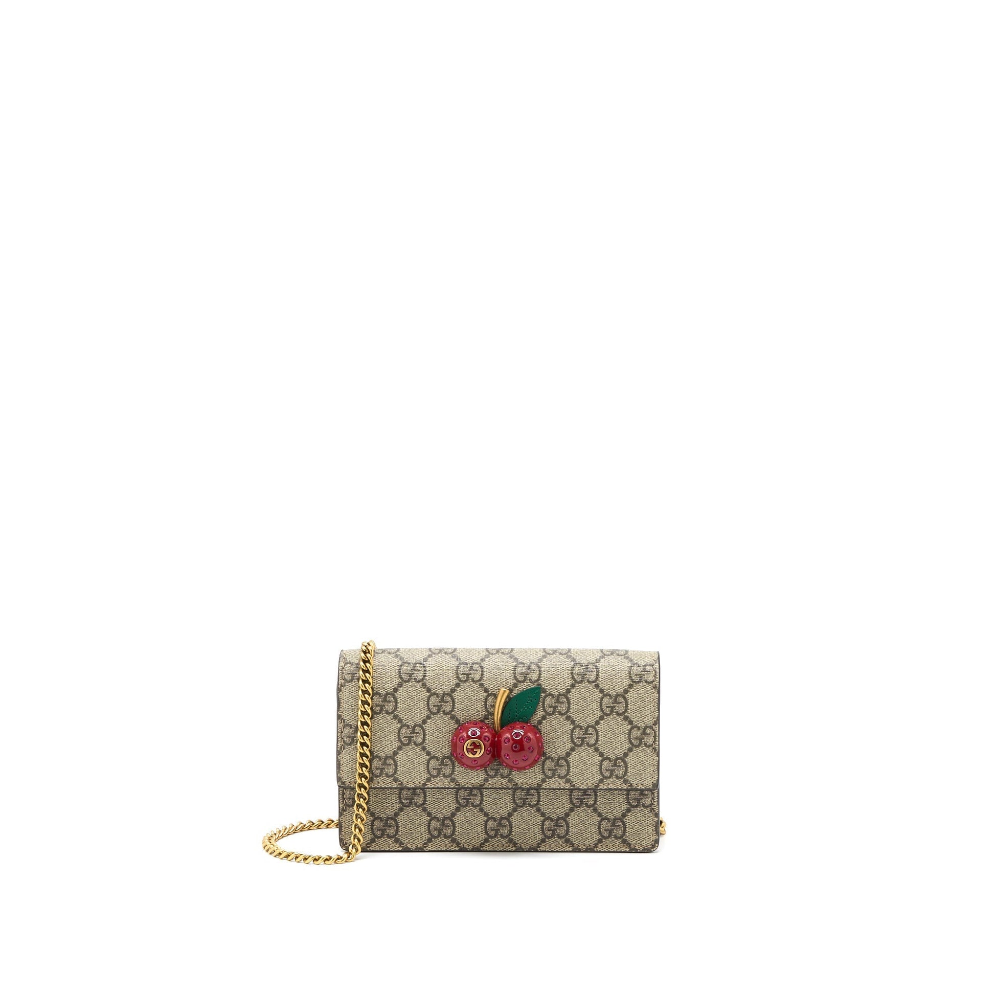 Gucci Supreme Bag Cherries Supreme Canvas Mini Travel Bag