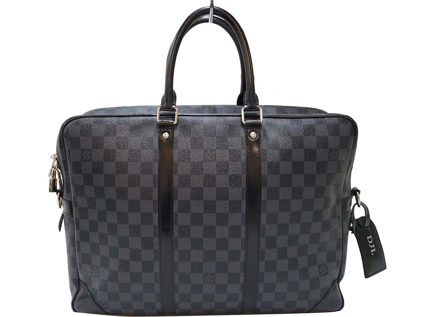 Louis Damier Graphite Porte Documents Voyage Gm Travel Bag