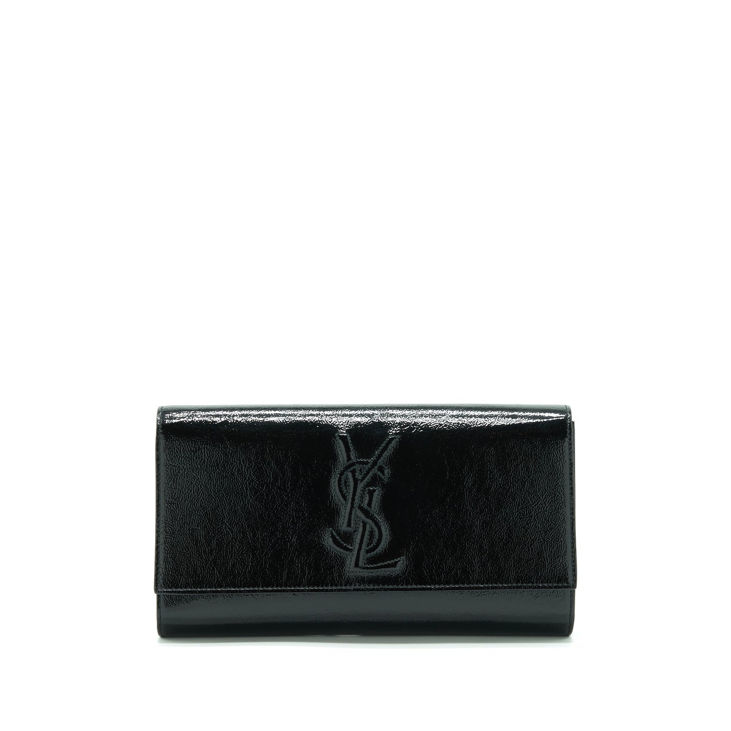 YSL Saint Laurent Clutch Patent Black Clutch Bag