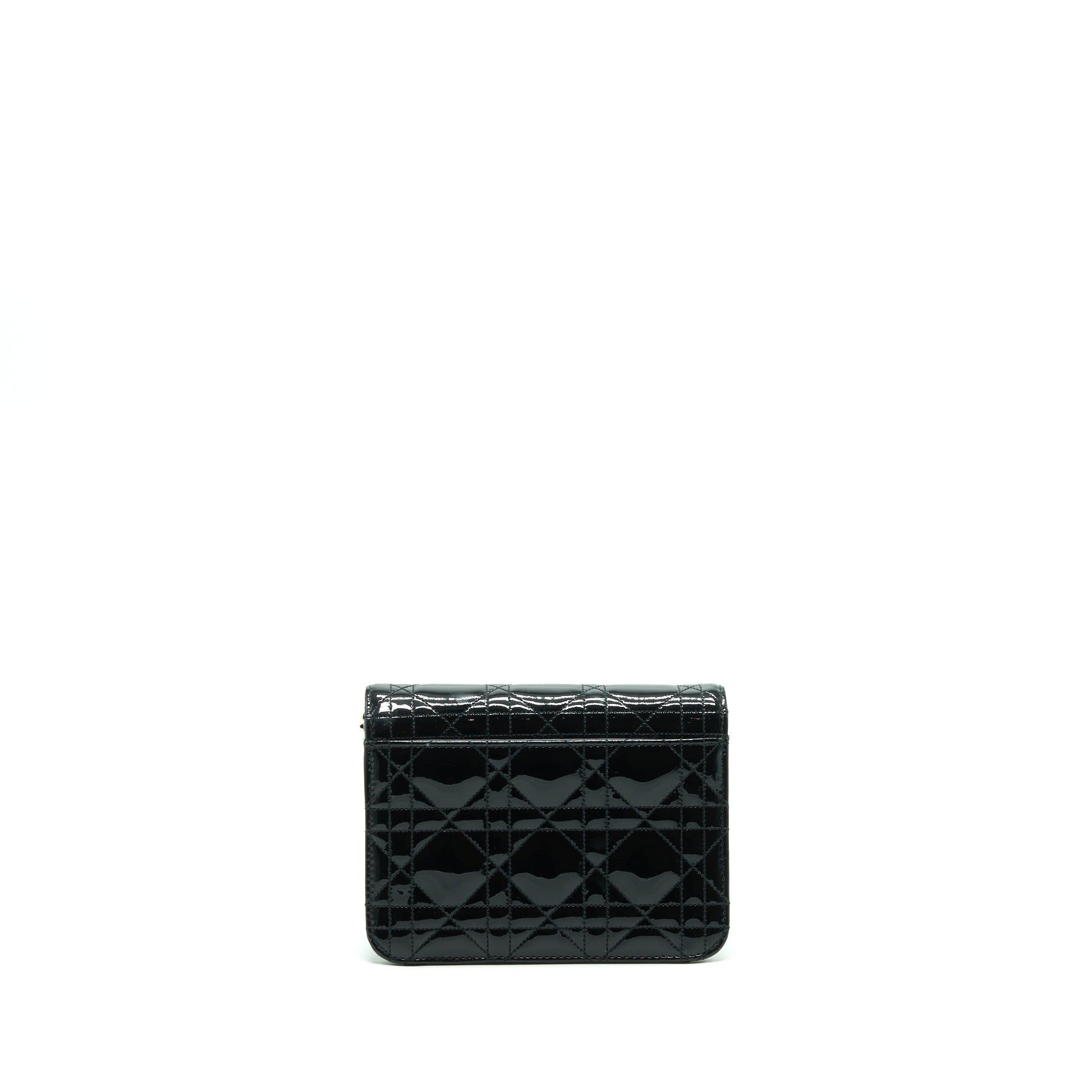 Dior Miss Purse Patent Handbag Black Mini Travel Bag