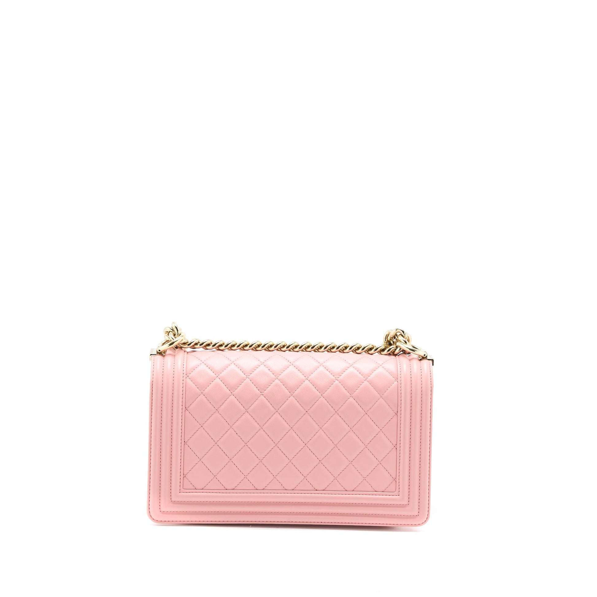 Chanel Boy Calfskin LGHW Pink Handbag