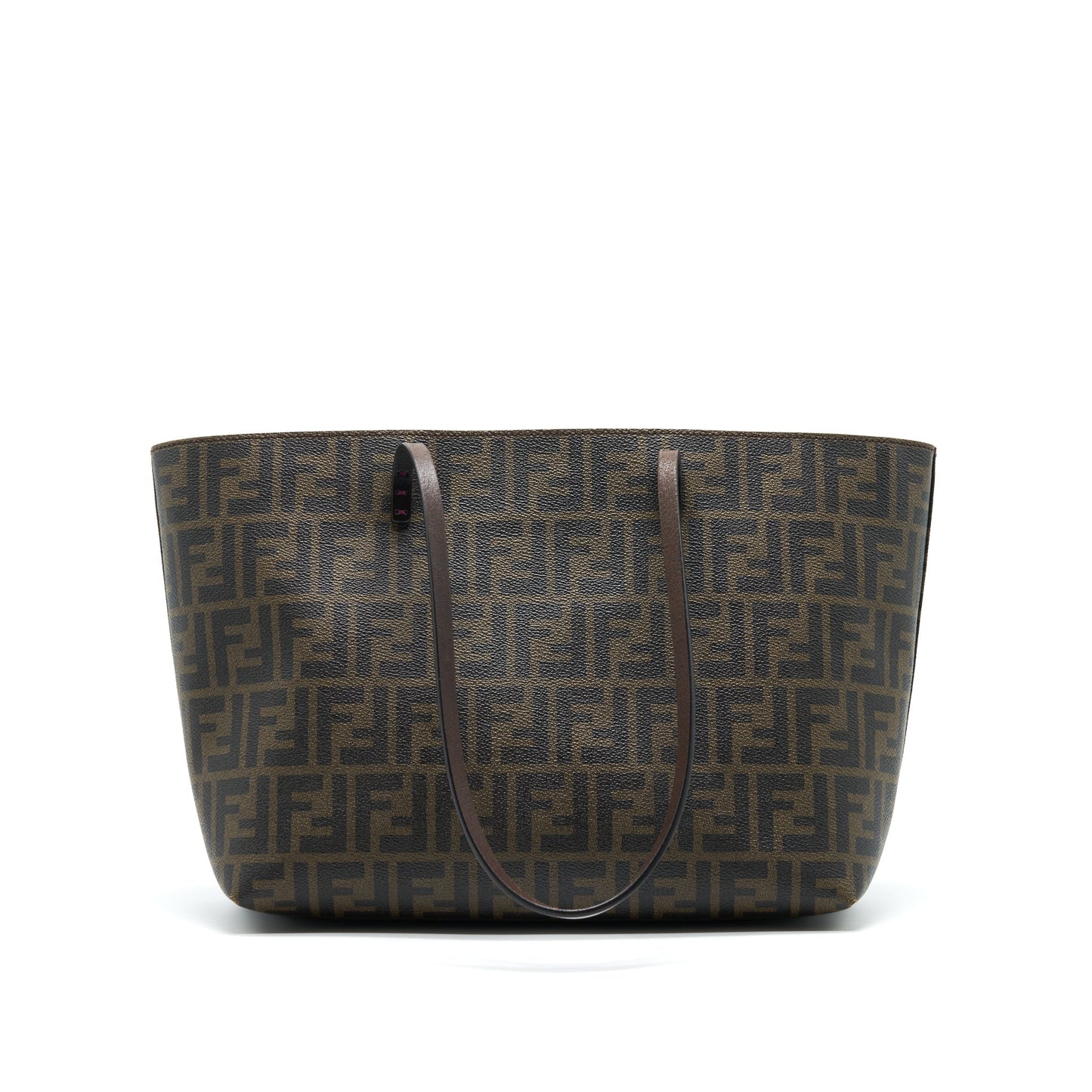 Fendi Shopper Tote Purse Leather Monogram Tote Bag