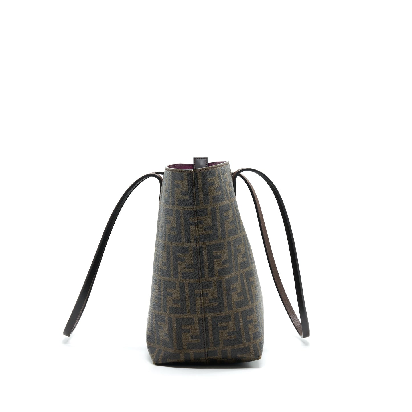Fendi Shopper Tote Purse Leather Monogram Tote Bag